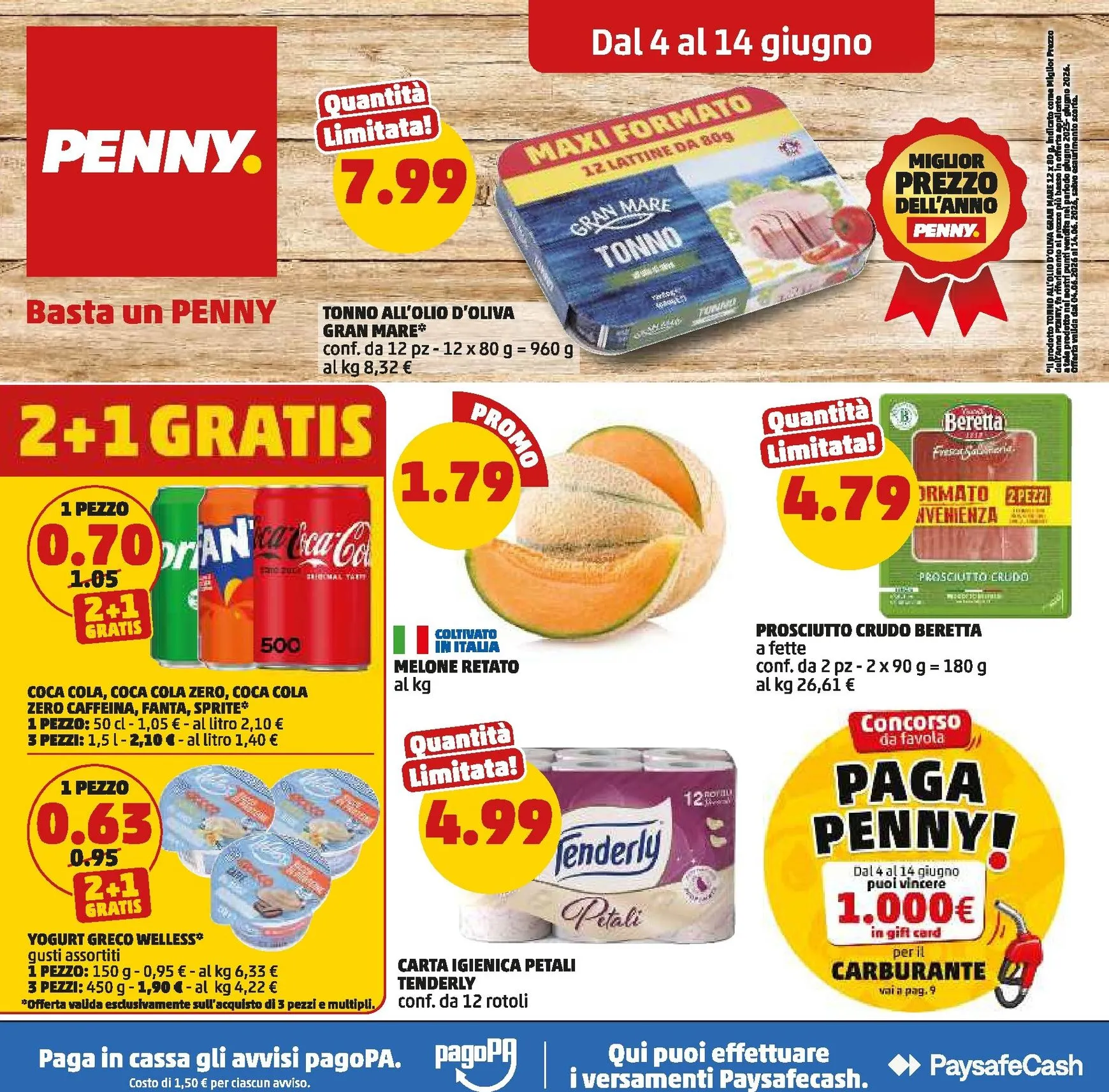 Volantino attuale di PENNY valido dal giovedì 04/06/2026 al domenica 14/06/2026 da 4 giugno a 14 giugno di 2026 - Pagina del volantino 1