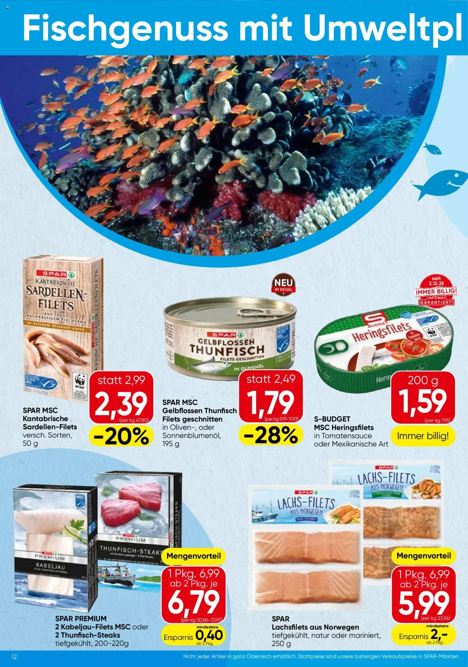 Spar Flugblatt (24.09.2026) - Angebote und Prospekt von 24. September bis 7. Oktober 2026 - Flugblätt seite  12