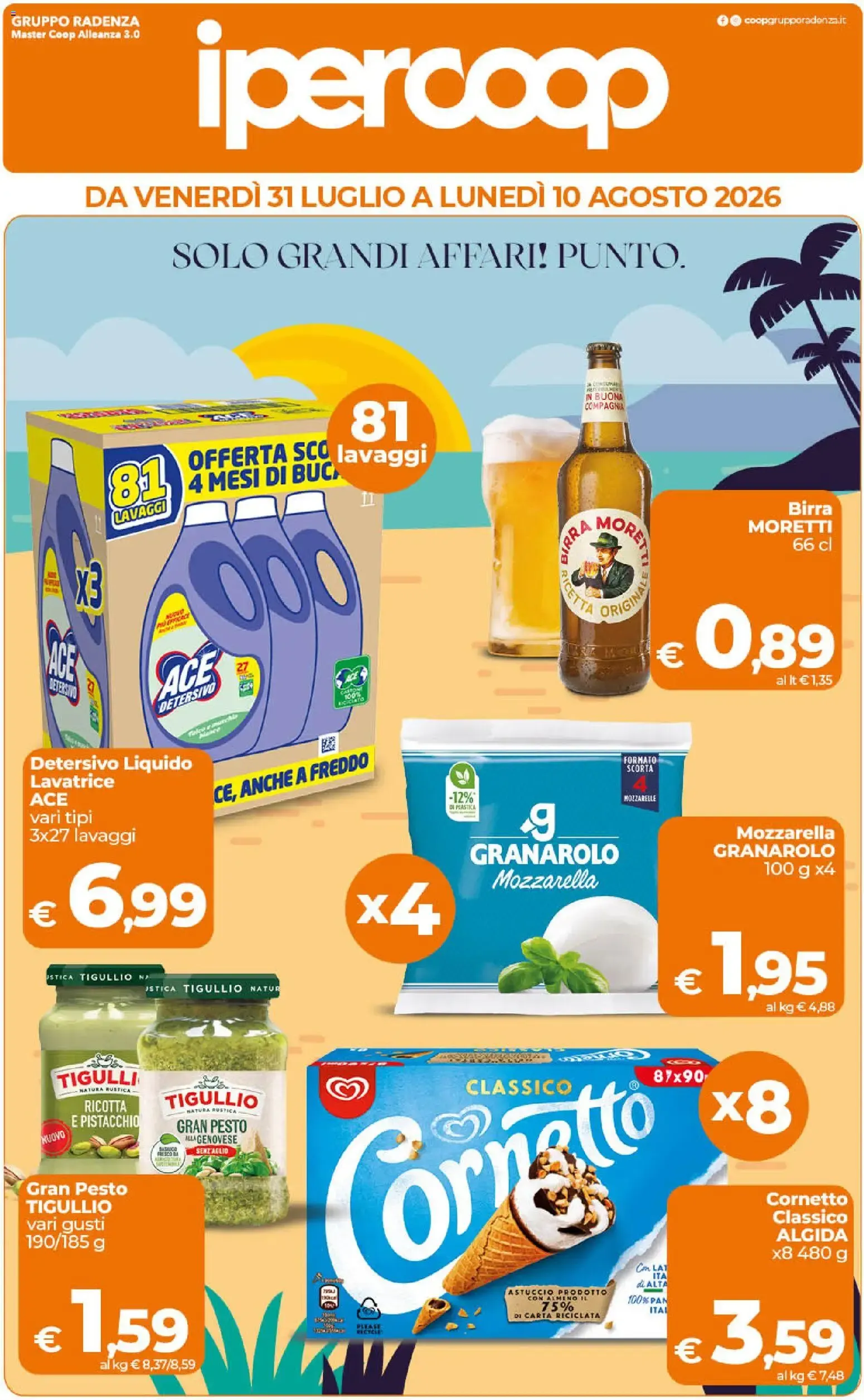 Anteprima volantino Ipercoop dal 31/07/2026 - nuovo offerte da 31 luglio a 10 agosto di 2026 - Pagina del volantino 1