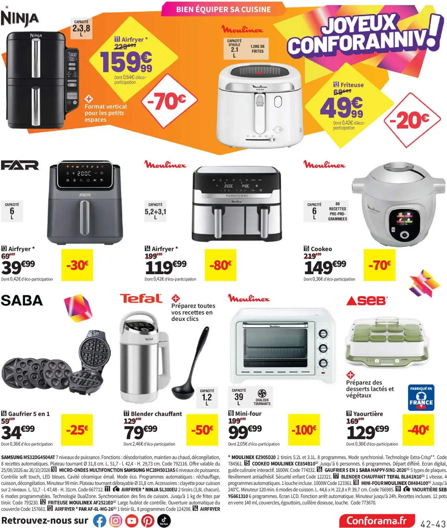 Conforama catalogue à partir du 25/08/2026 - promo en ligne du 25 août au 28 septembre 2026 - Catalogue page 43