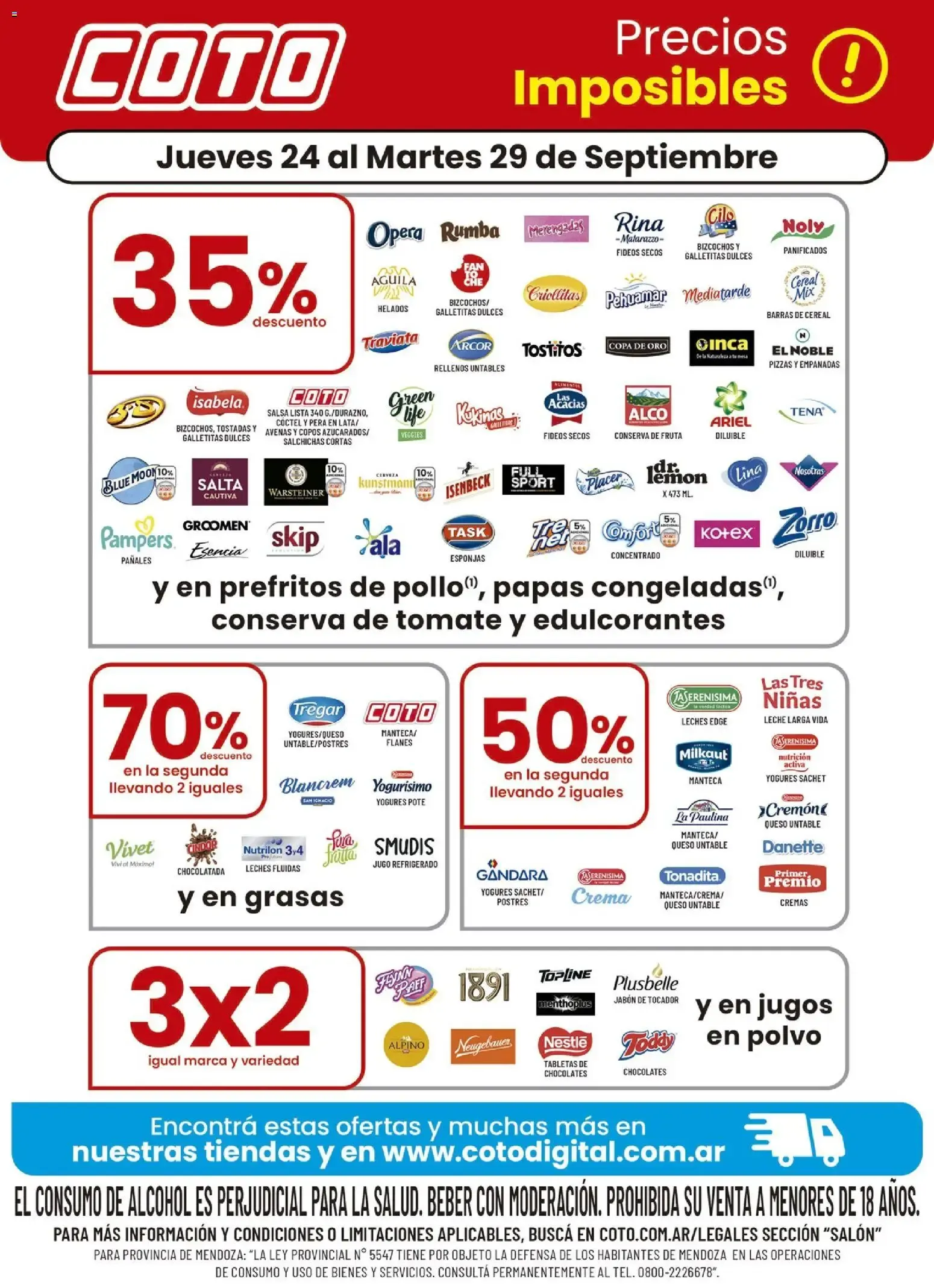 Ofertas de Coto - Precios Imposibles 24 de septiembre al 29 de septiembre 2026 - Página 1 del catálogo