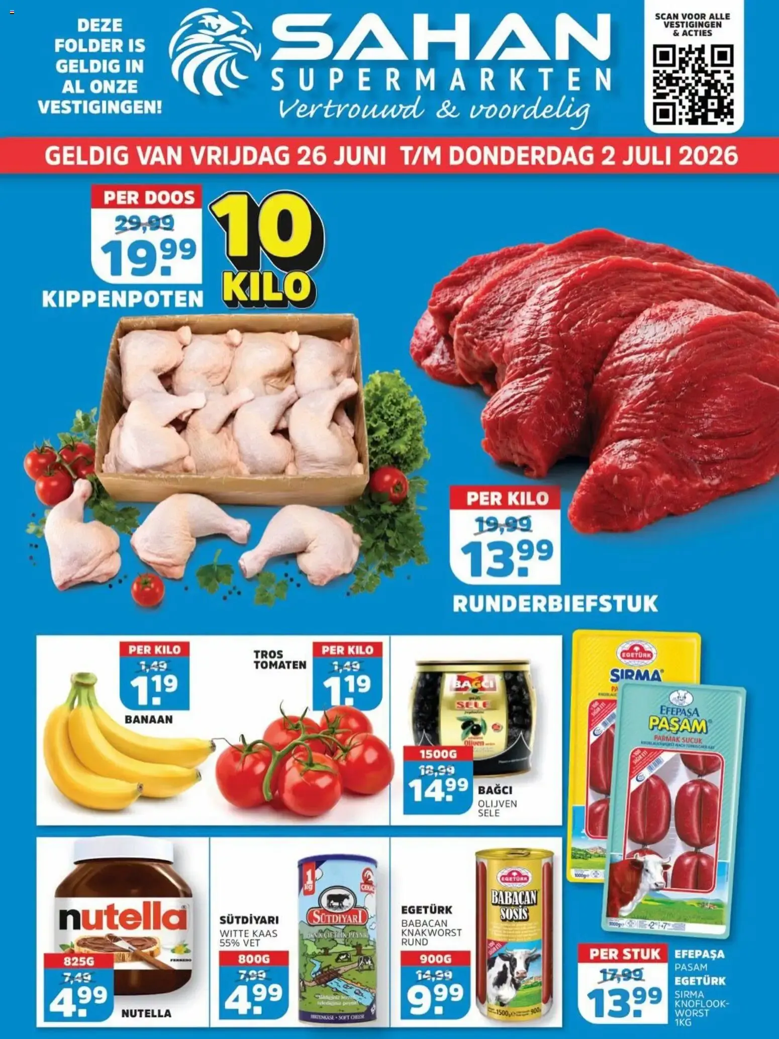 Sahan folder vanaf 26-06-2026 || NIEUWE van 26 juni tot 2 juli 2026 - Folder pagina 1