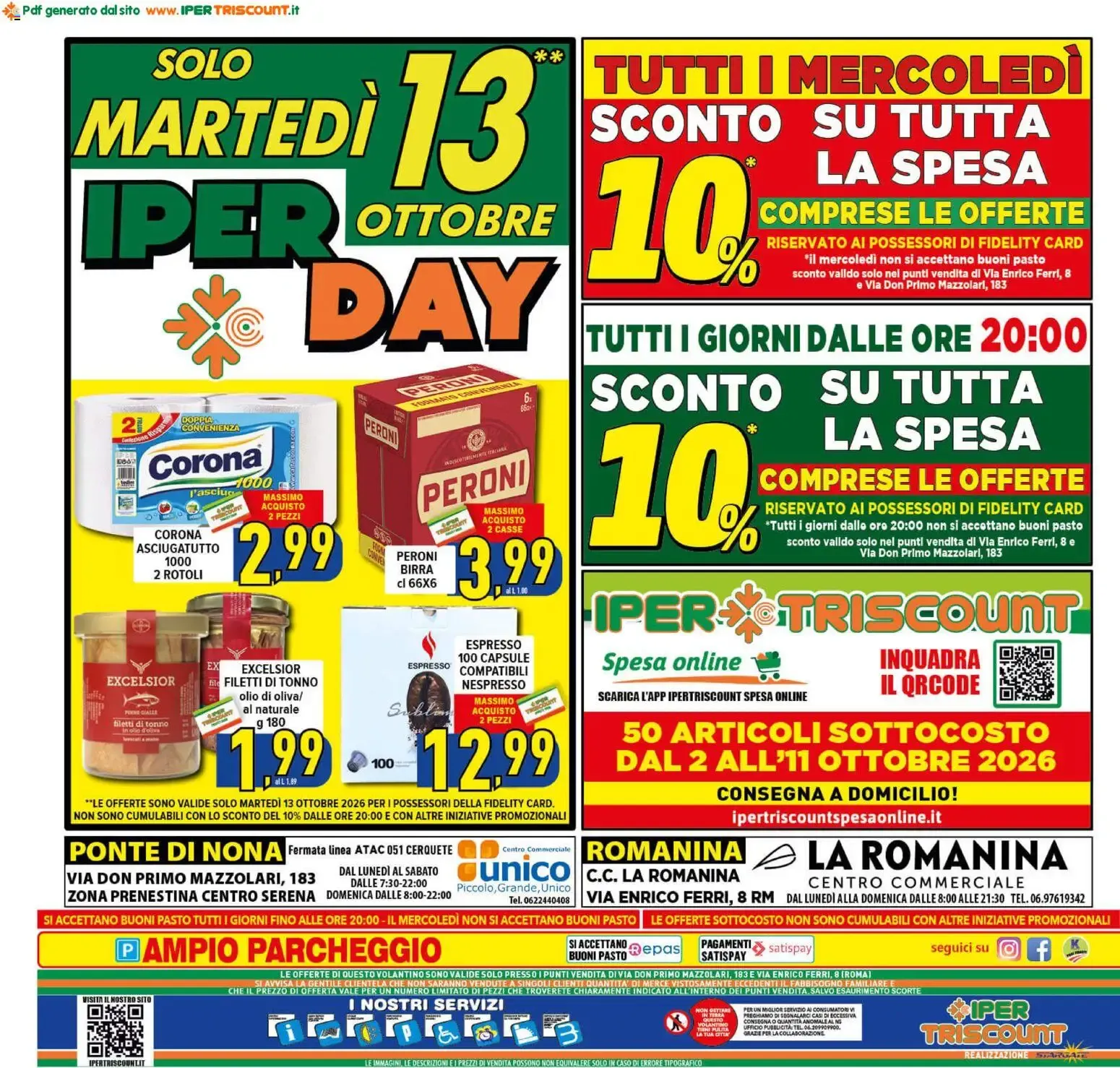 Iper Triscount Supermercati: ¡SOTTOCOSTO! da 2 ottobre a 13 ottobre di 2026 - Pagina del volantino 20