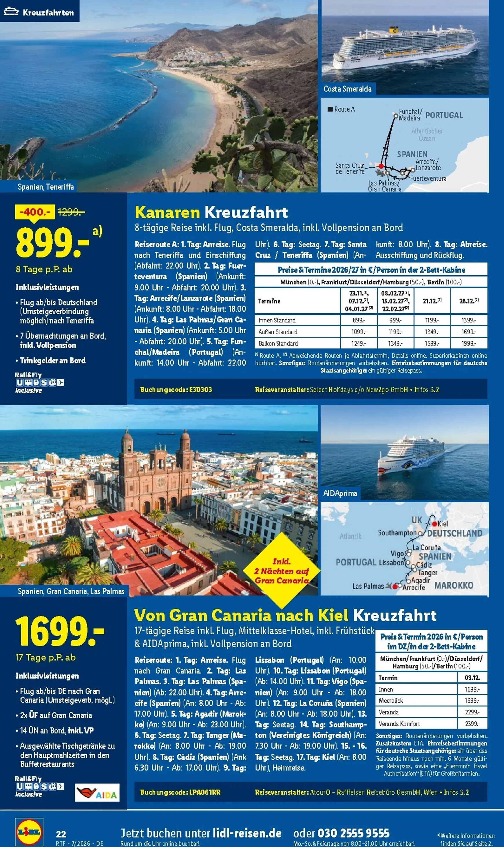 Lidl Reisen: Auf die Berge, fertig, los. Last Minute Urlaub von 15. Juli bis 15. August 2026 - Prospekt seite 22
