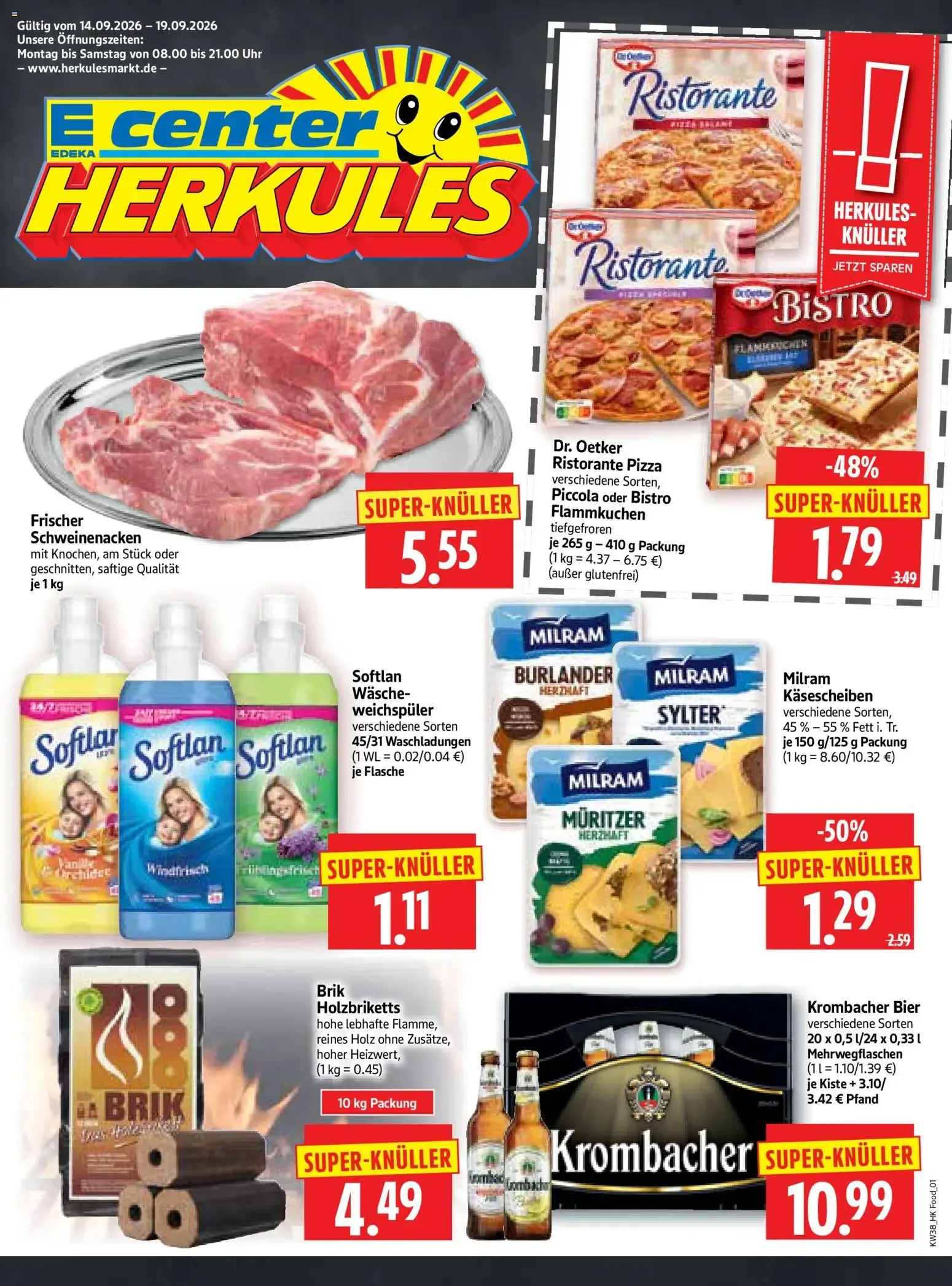 HERKULES Prospekt (ab 14.09.2026) zum Blättern von 14. September bis 19. September 2026 - Prospekt seite 1