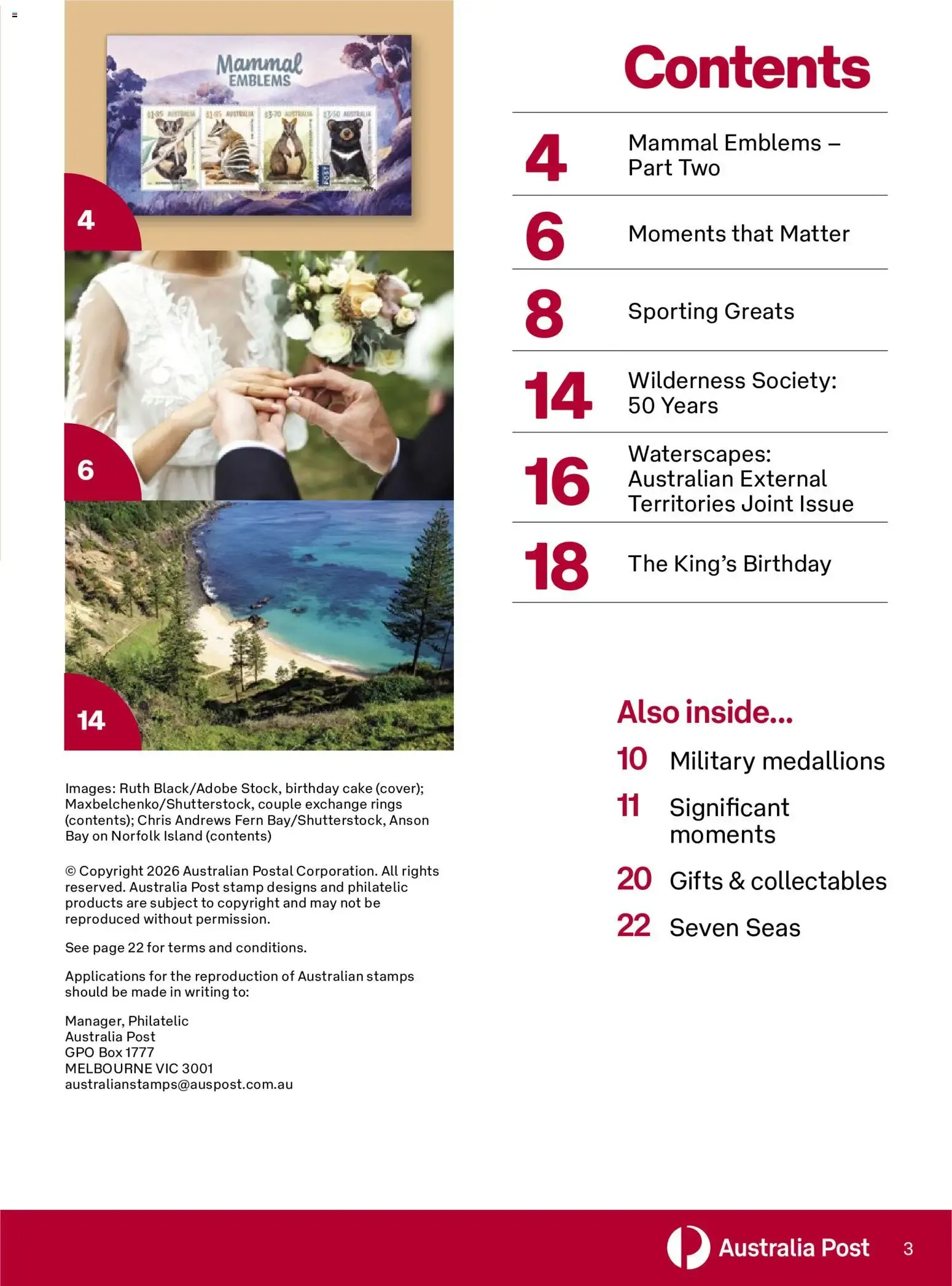 Stamp Bulletin - Catalogue valid from 1 September to 20 October 2026 - page 3