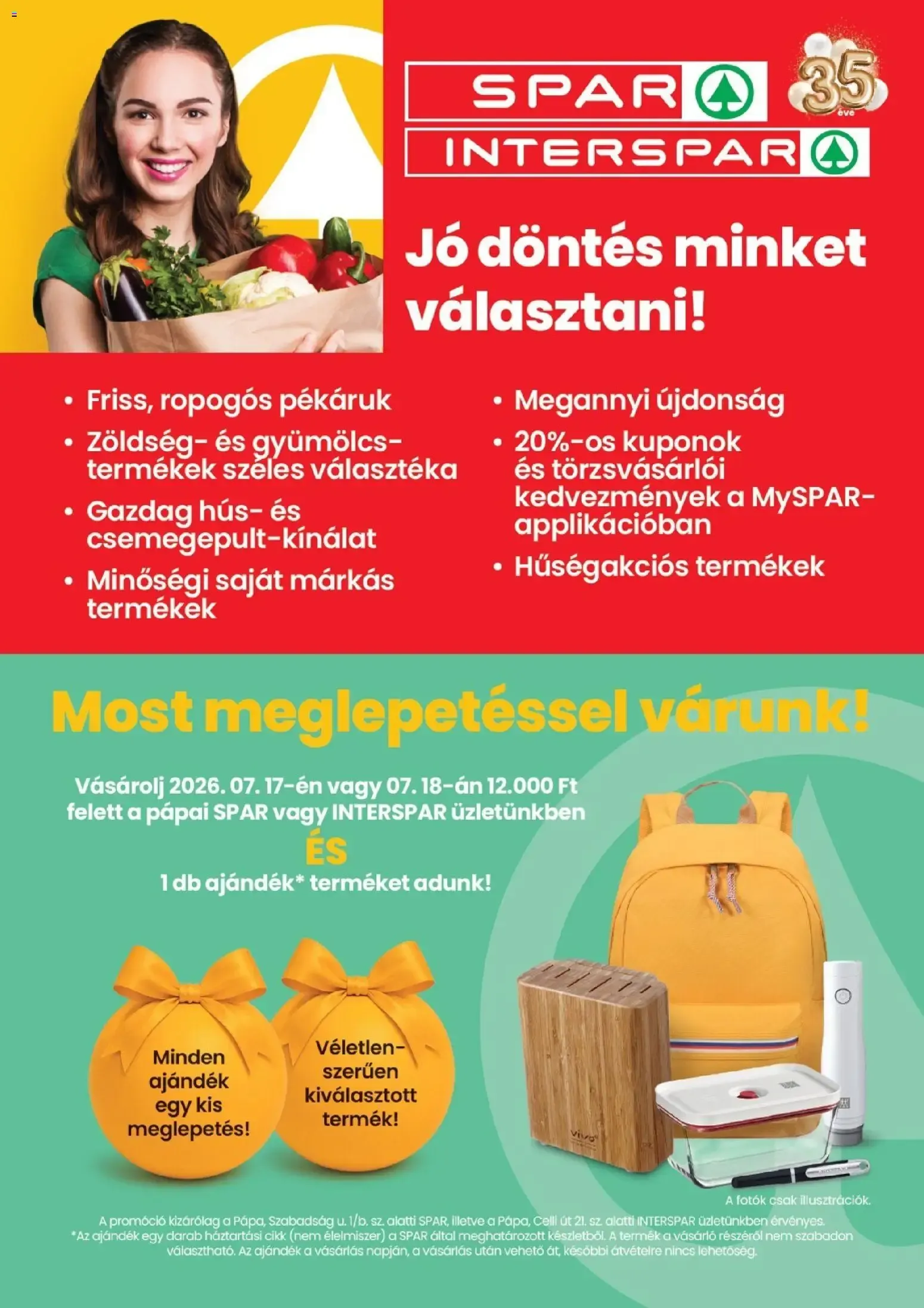 Katalógus SPAR INTERSPAR - ¡Buena decisión elegirnos! ¡Ahora te esperamos con una sorpresa! július 17.-tól július 18.-ig 2026. - Oldal 1
