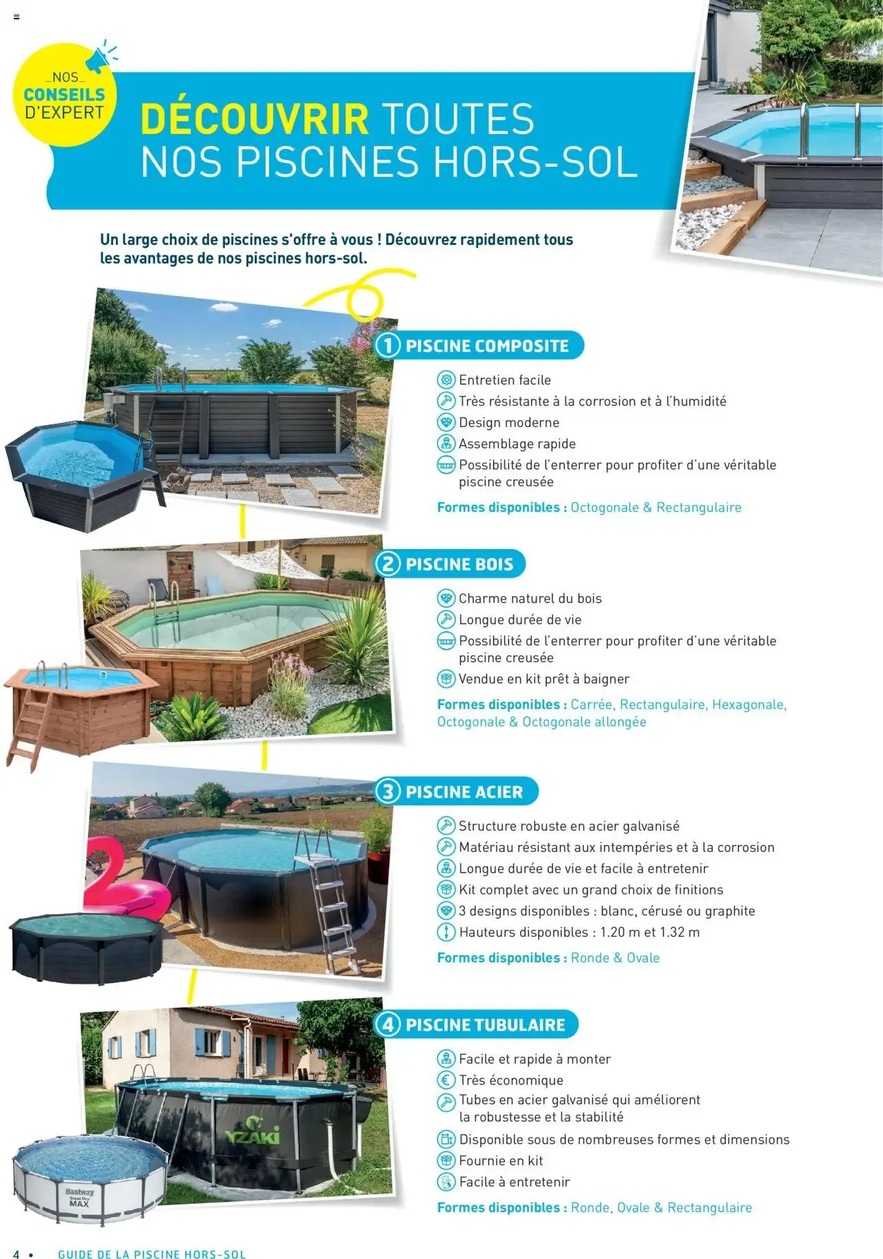 Cash Piscines Guide piscines hors-sol à partir du 01/03/2024 - promo en ligne du 1 mars au 30 septembre 2026 - Catalogue page 4