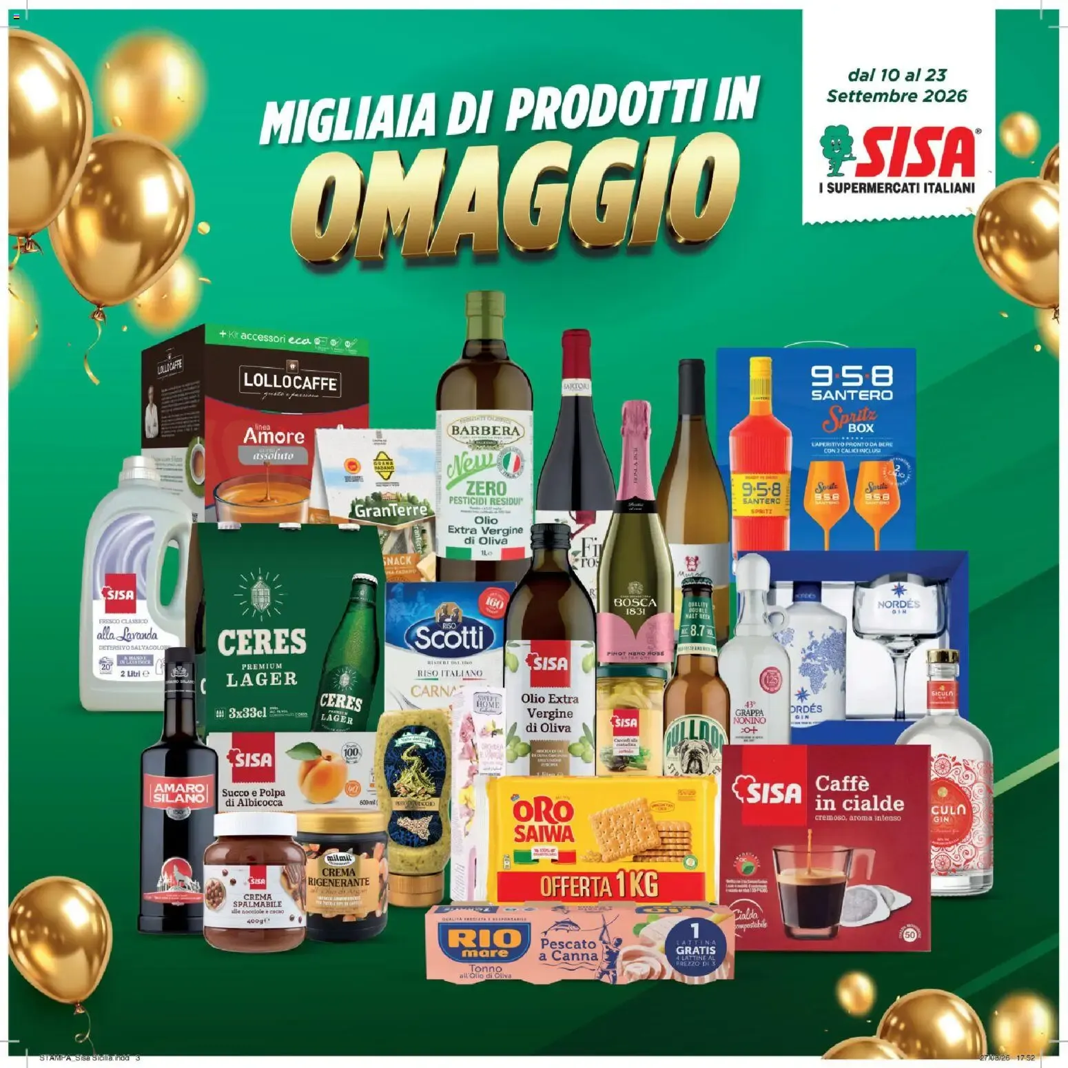 SISA: Grande Concorso Ogni Spesa è una Festa - Vinci Premi Immediati! da 10 settembre a 23 settembre di 2026 - Pagina del volantino 3