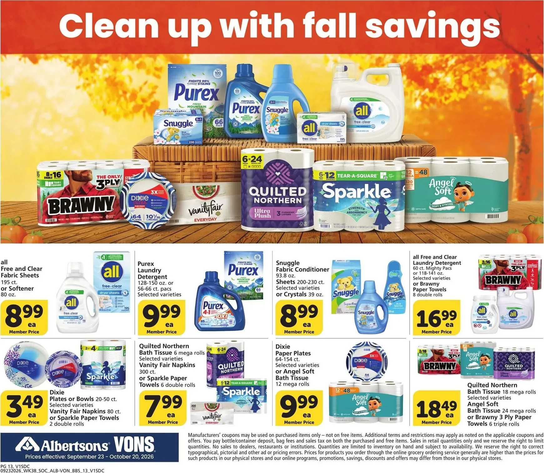Weekly ad Current Vons - Big Book of Savings leaflet valid from Wednesday 09/23/2026 to Tuesday 10/20/2026 from September 23 to October 20 2026 - Page 13