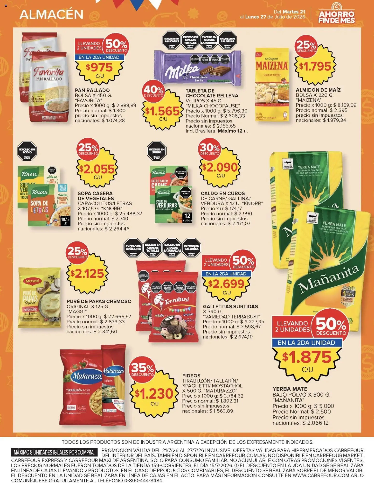 Ofertas de Carrefour - AHORRO FIN DE MES || del 21/07/2026 - 28/07/2026 || Promociones 21 de julio al 27 de julio 2026 - Página 7 del catálogo