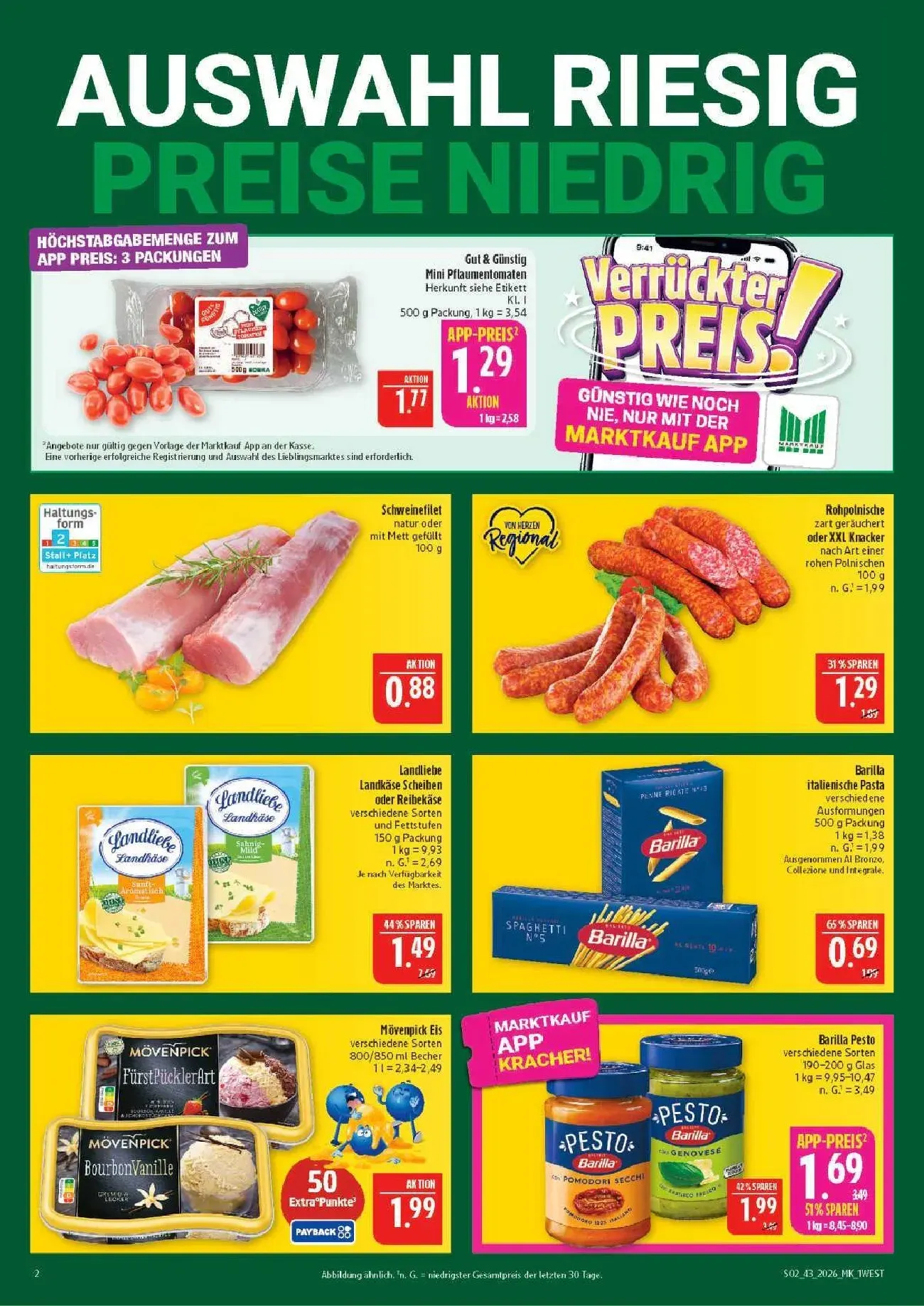 Marktkauf App: Scannen & Clever Sparen von 19. Oktober bis 24. Oktober 2026 - Prospekt seite 2