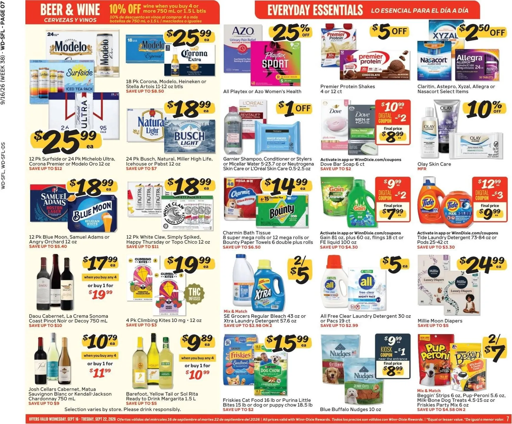 Weekly ad Current Winn-Dixie leaflet valid from Wednesday 09/16/2026 to Tuesday 09/22/2026 from September 16 to September 22 2026 - Page 7