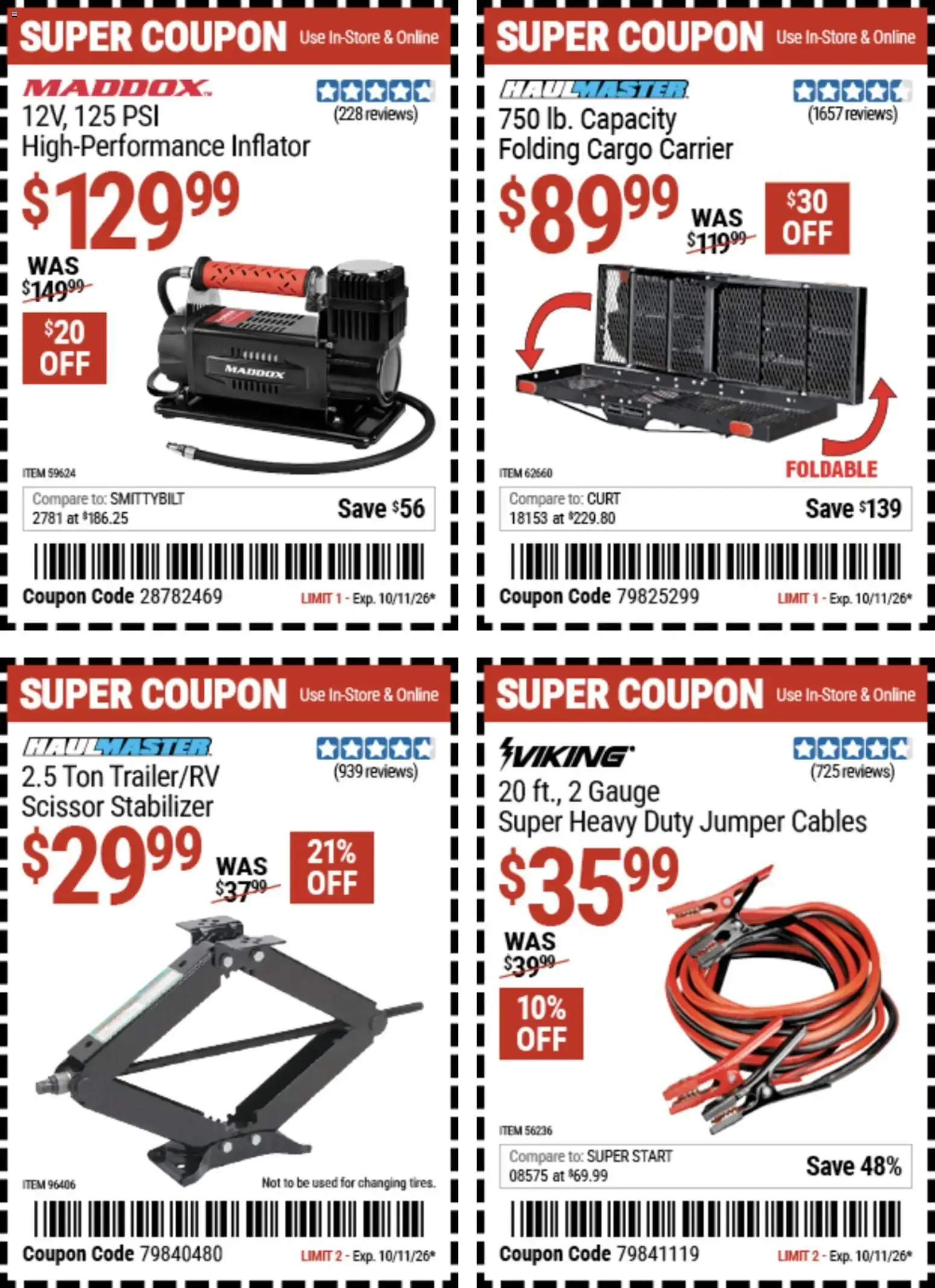 Weekly ad Harbor Freight Coupon Deals from September 28 to October 11 2026 - Page 4