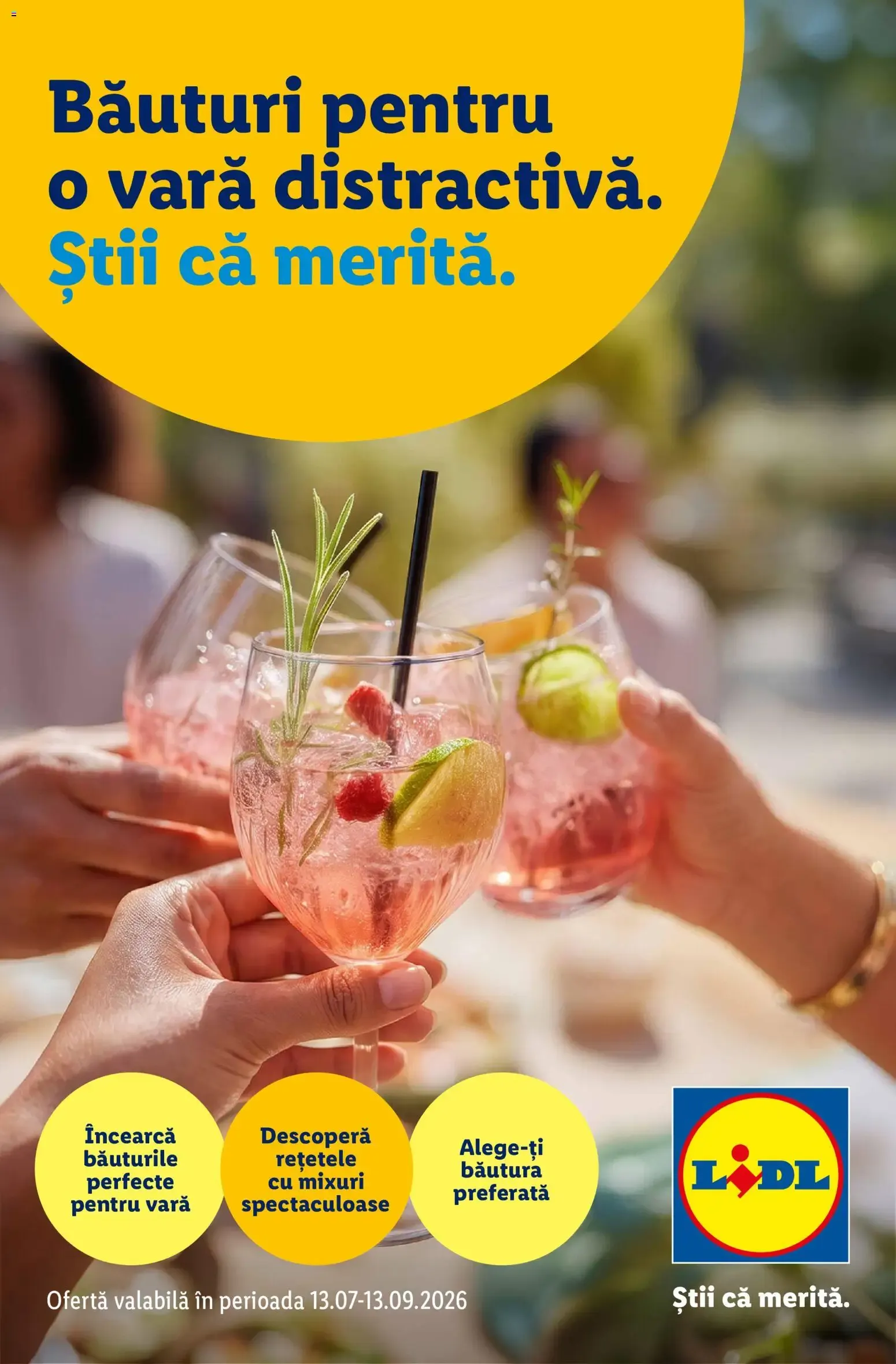 Catalog Băuturi pentru o vară distractivă. Știi că merită. de la 13 iulie până la 13 septembrie 2026 - Revista Pagina 1