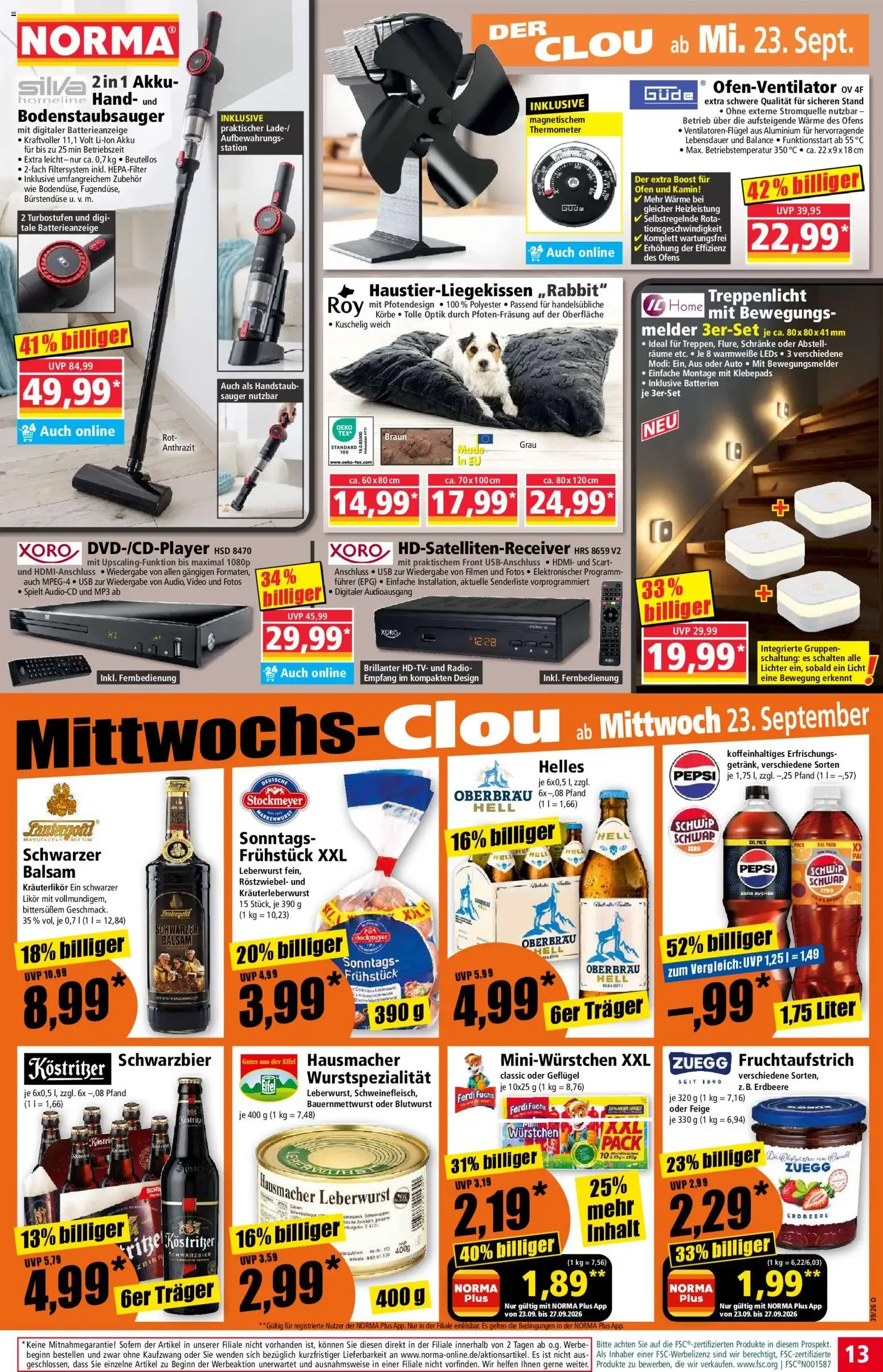 NORMA: Mehr fürs Geld ab 21. September von 21. September bis 27. September 2026 - Prospekt seite 13