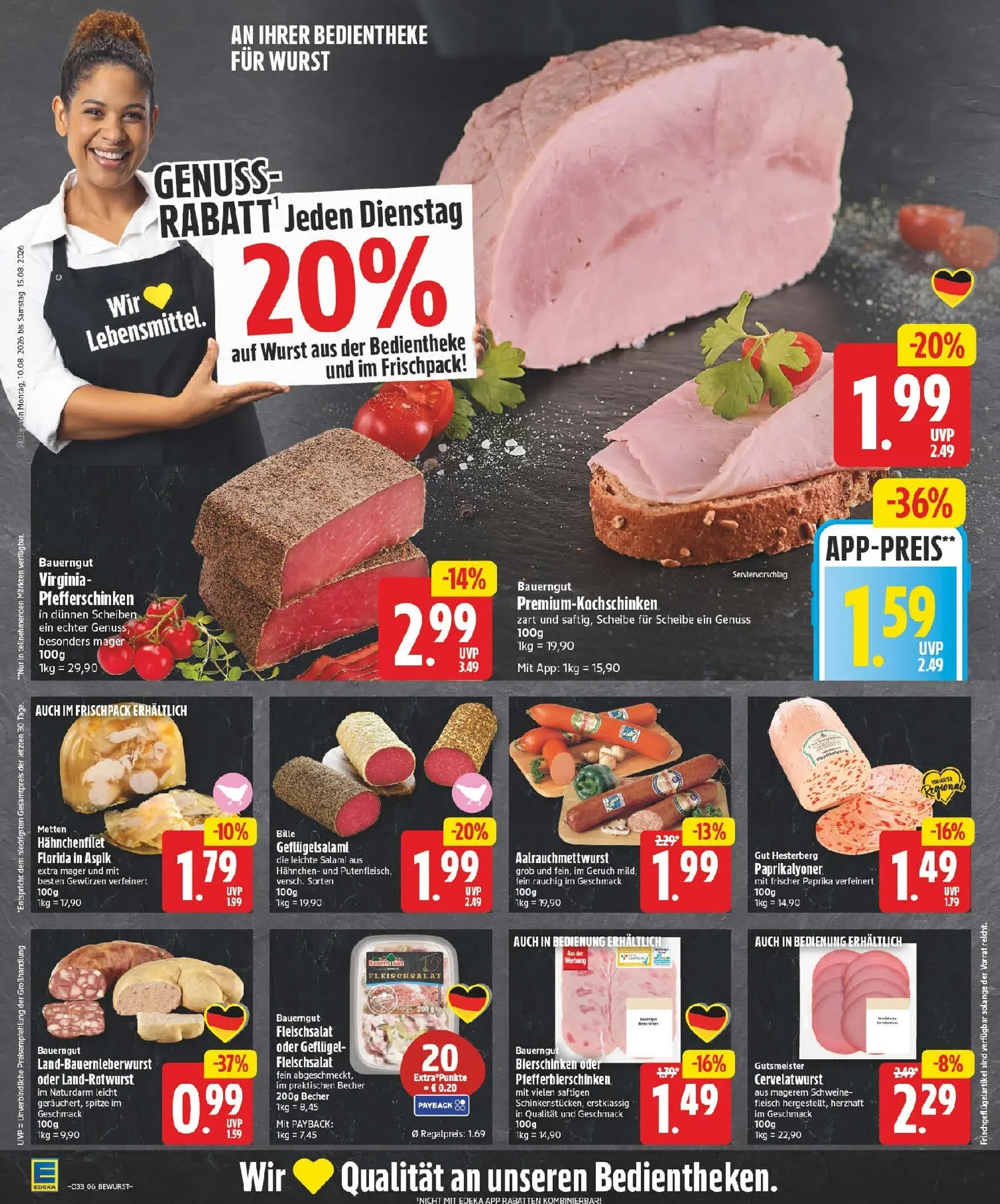 Edeka Prospekt nächste Woche – von Montag 10.08.2026 bis Samstag 15.08.2026 von 10. August bis 15. August 2026 - Prospekt seite 6