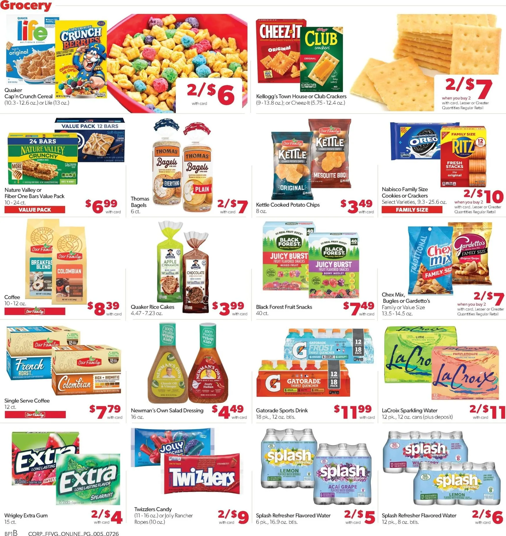 Weekly ad Current Family Fare leaflet valid from Sunday 07/26/2026 to Saturday 08/01/2026 from July 26 to August 1 2026 - Page 9