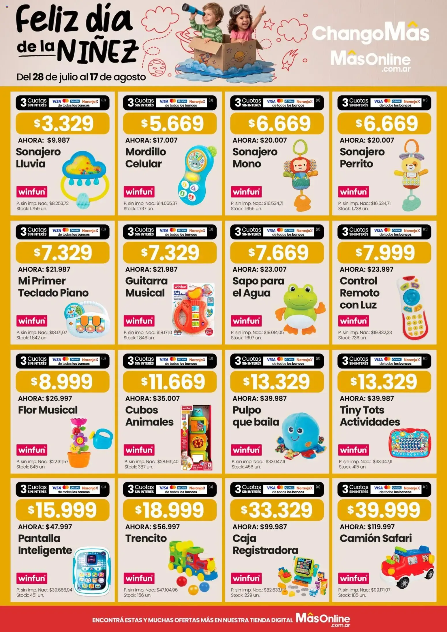 Ofertas de Changomas Feliz dia de la Niňez || del 28/07/2026 - 17/08/2026 || Catálogo 28 de julio al 17 de agosto 2026 - Página 9 del catálogo