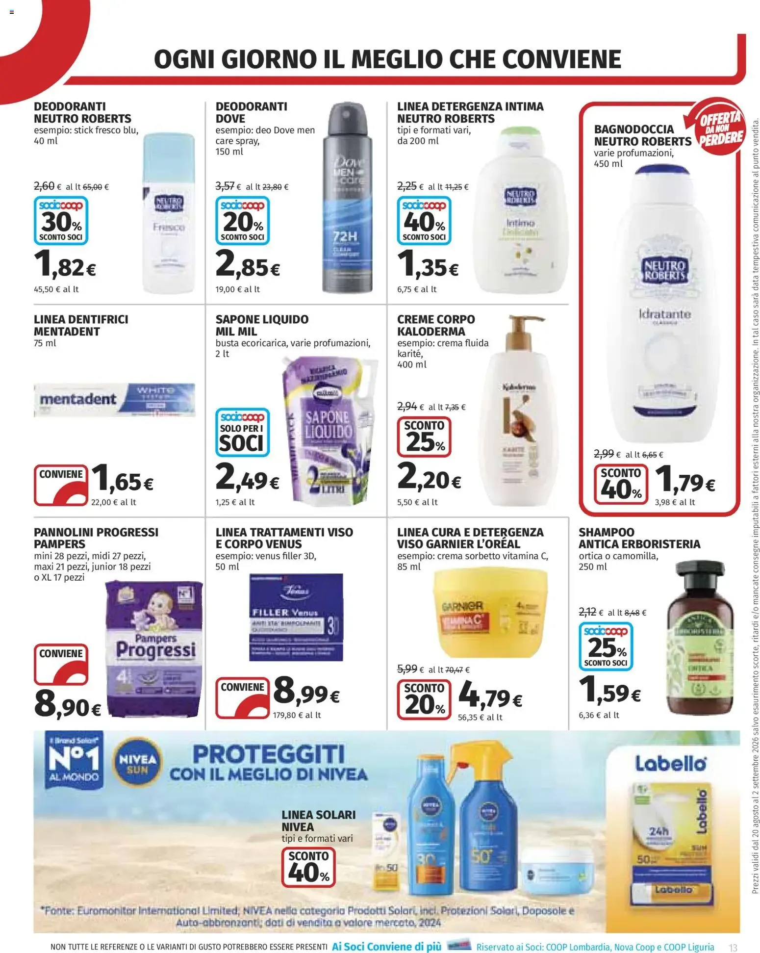 Volantino COOP Anteprima dal 20/08/2026 > NUOVO Promozioni da 20 agosto a 2 settembre di 2026 - Pagina del volantino 13