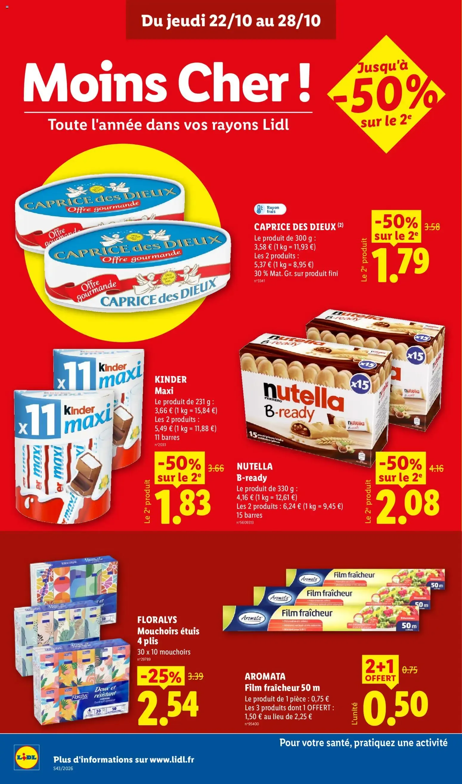 Lidl: Le Moins Toujours Plus du 22 octobre au 28 octobre 2026 - Catalogue page 20