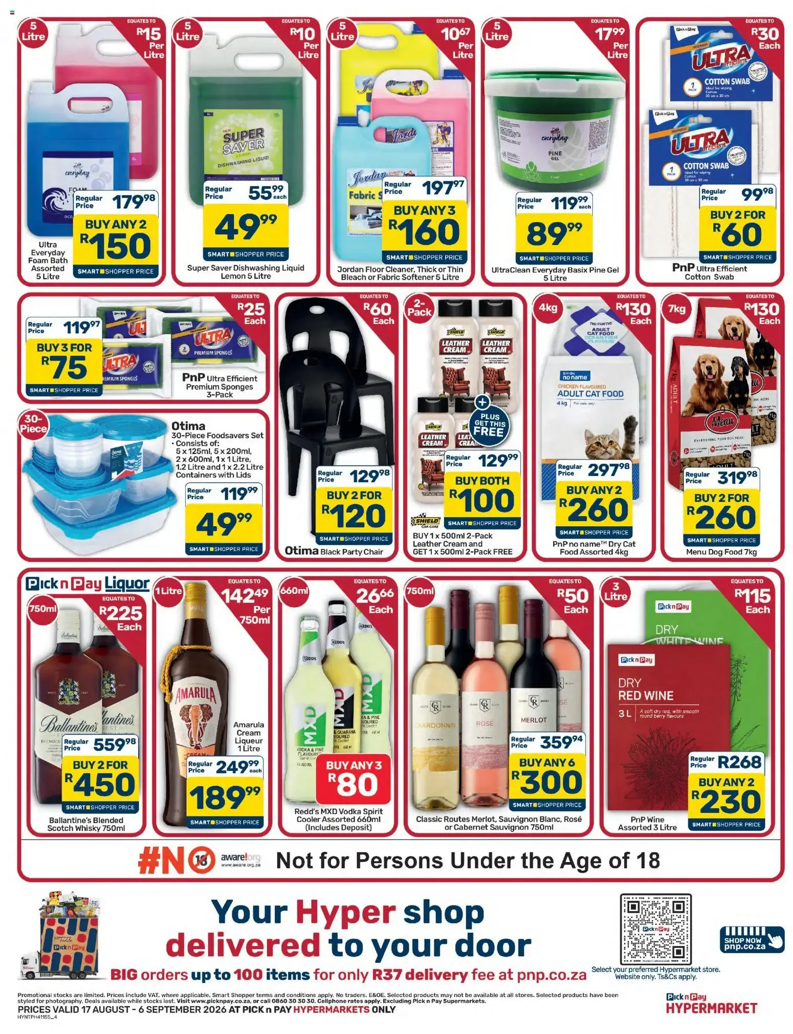 Pick n Pay Inland Provinces - Hypermarket Bulk Specials (17/08/2026 - 06/09/2026) Online from 17 August to 6 September 2026 - Catalogue Page 4