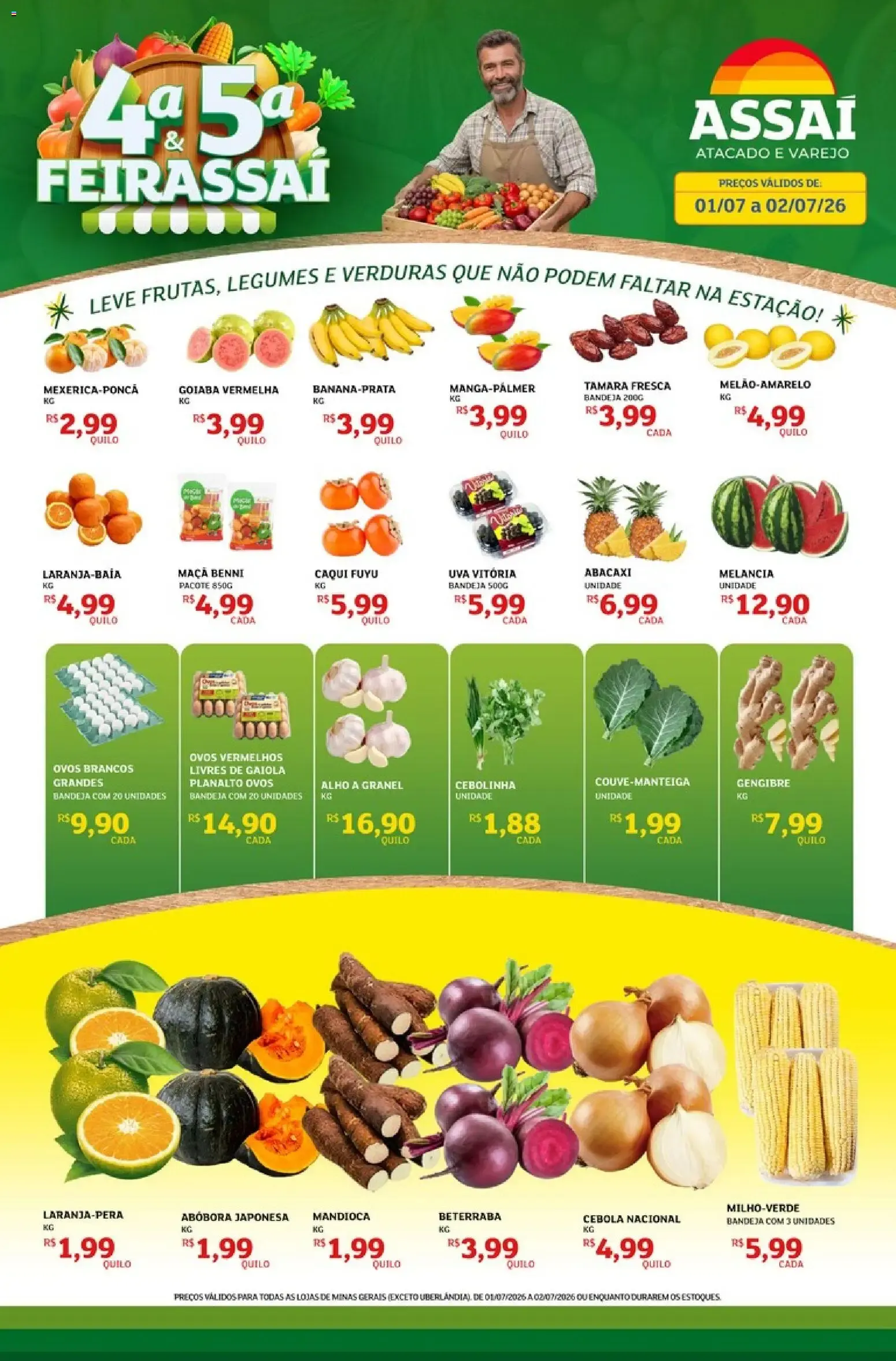 Encarte de Assaí Atacadista ofertas - MG de 01/07/2026 | Promoções Online 1 de julho até 2 de julho 2026 - Pagina 1
