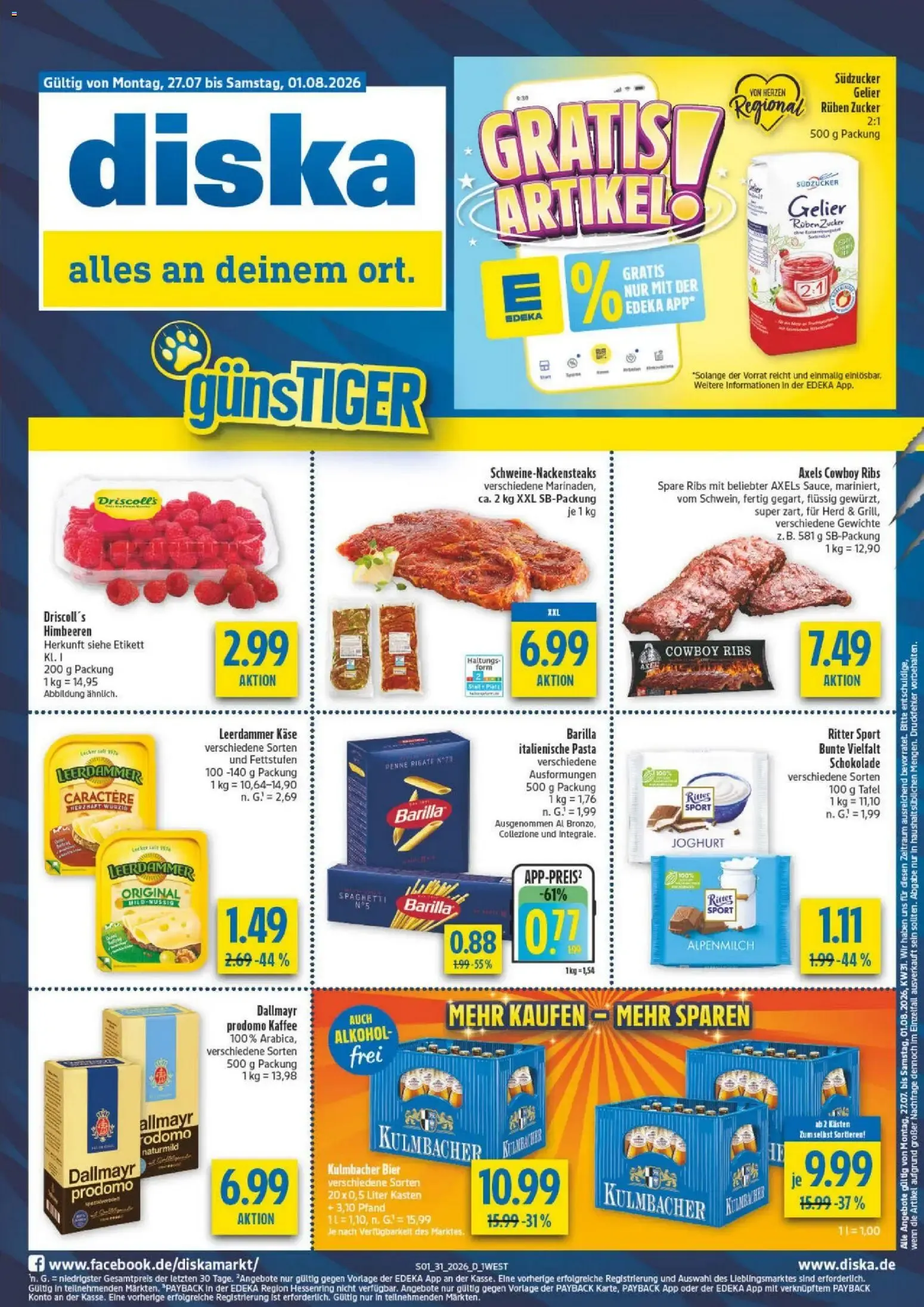Diska Angebote von 27. Juli bis 1. August 2026 - Prospekt seite 1