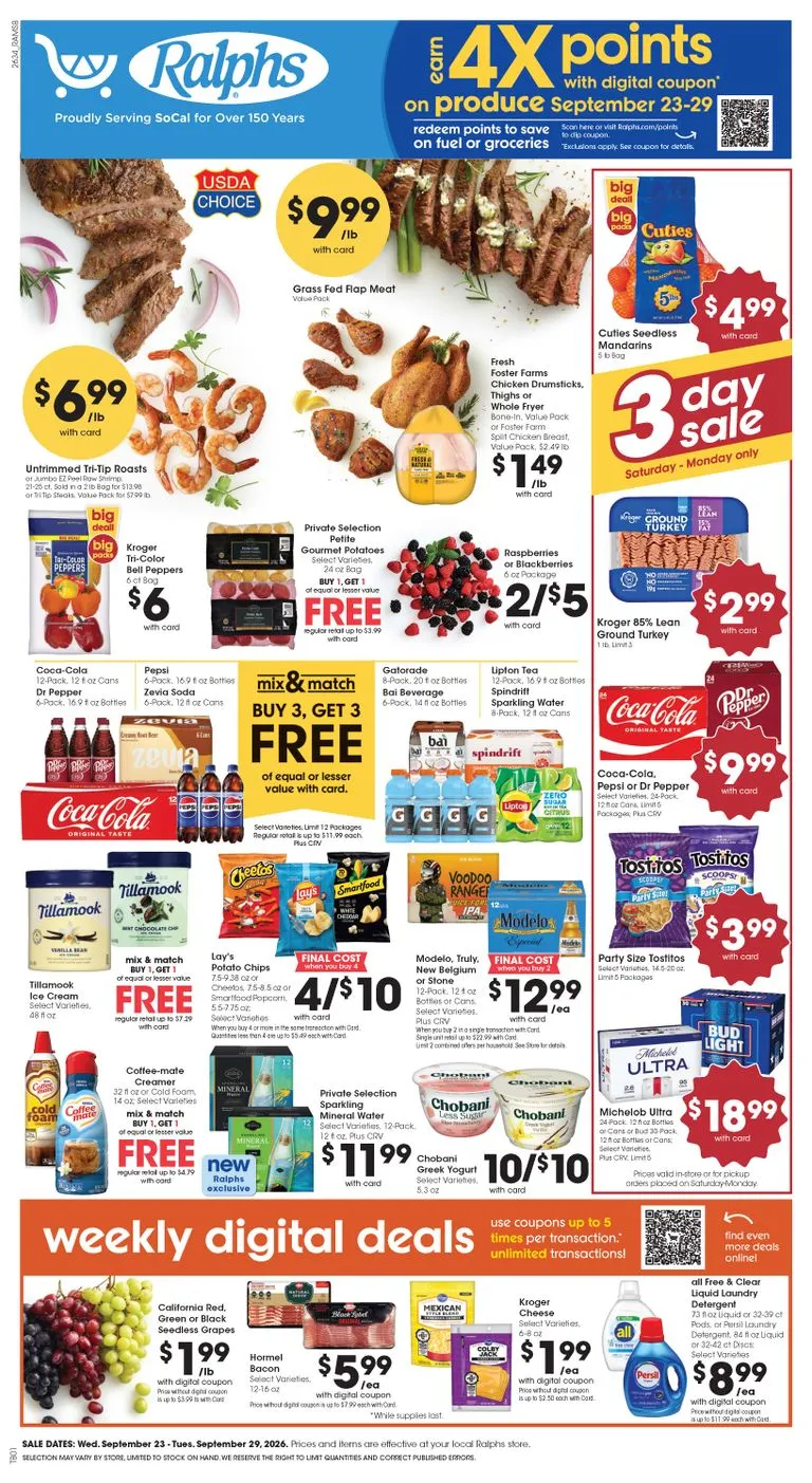 Weekly ad Ralphs Weekly Digital Deals from September 23 to September 29 2026 - Page 1