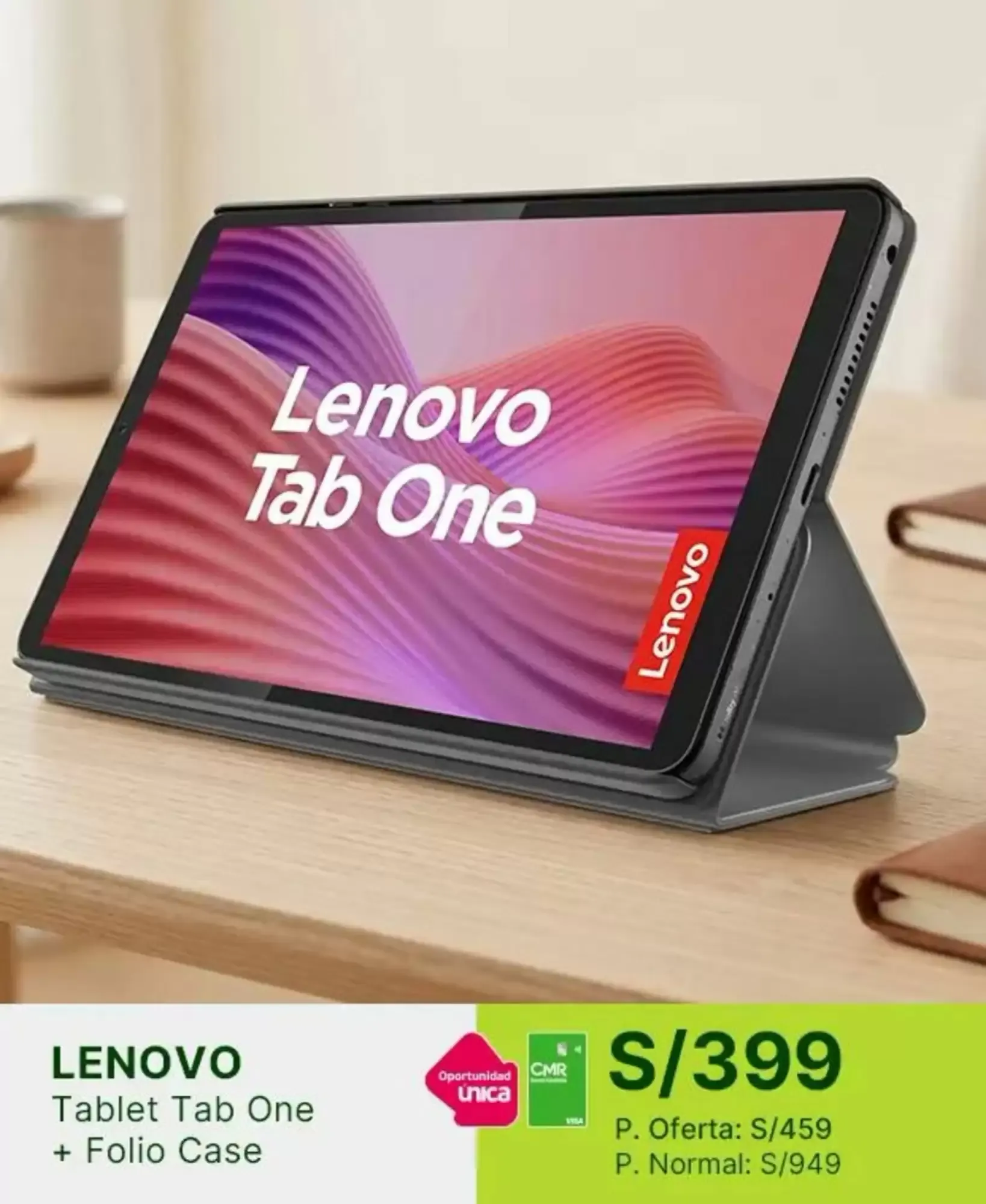 Catalogo de Lenovo Tablet Tab One + Folio Case 11 de setiembre al 26 de setiembre 2026 - Pag 1