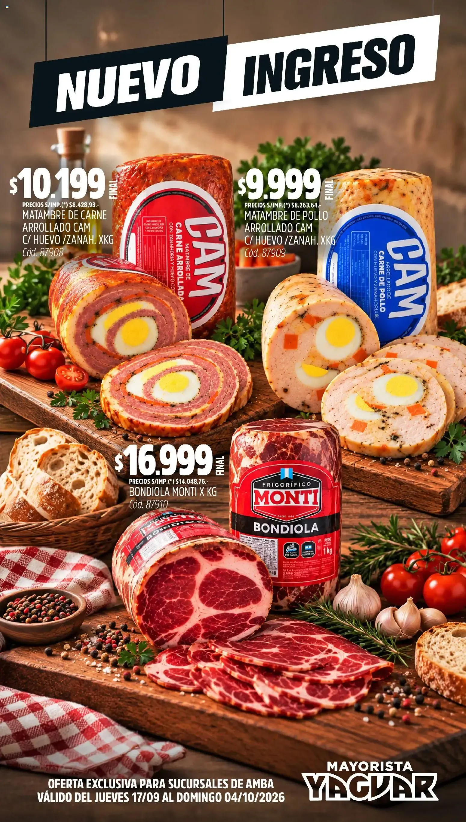 Ofertas de Yaguar - ¡Nuevo Ingreso! del 17/09/2026 - 04/10/2026 17 de septiembre al 4 de octubre 2026 - Página 1 del catálogo