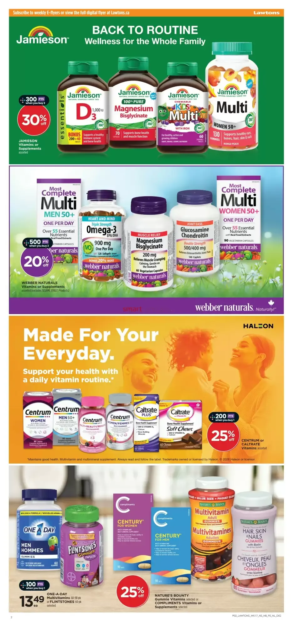 Lawtons Drugs Hot Deals Event from August 21 to August 27 2026 - flyer page 3