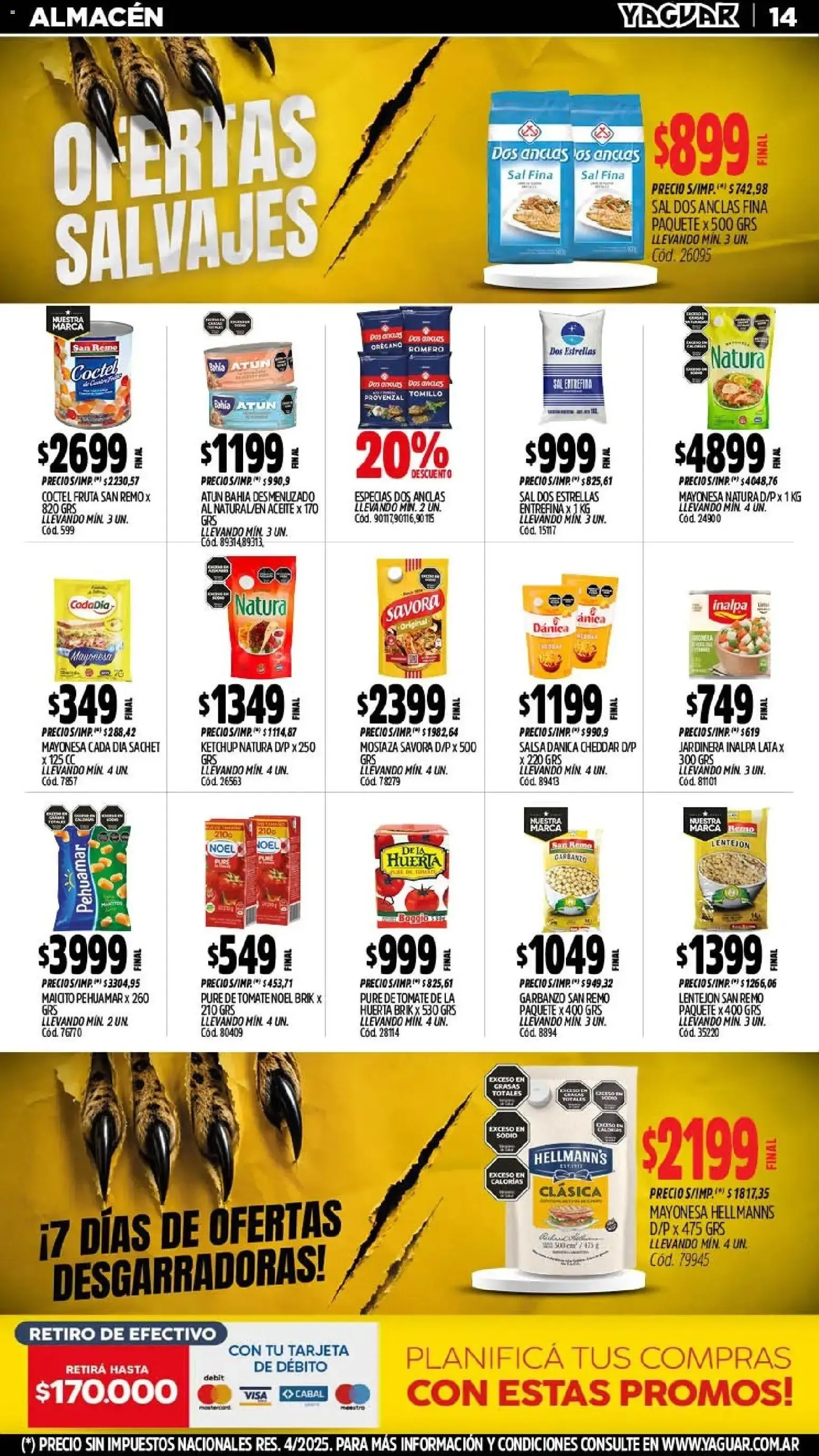 Ofertas de Mayorista Yaguar - Ofertas Salvajes 3 de agosto al 9 de agosto 2026 - Página 15 del catálogo