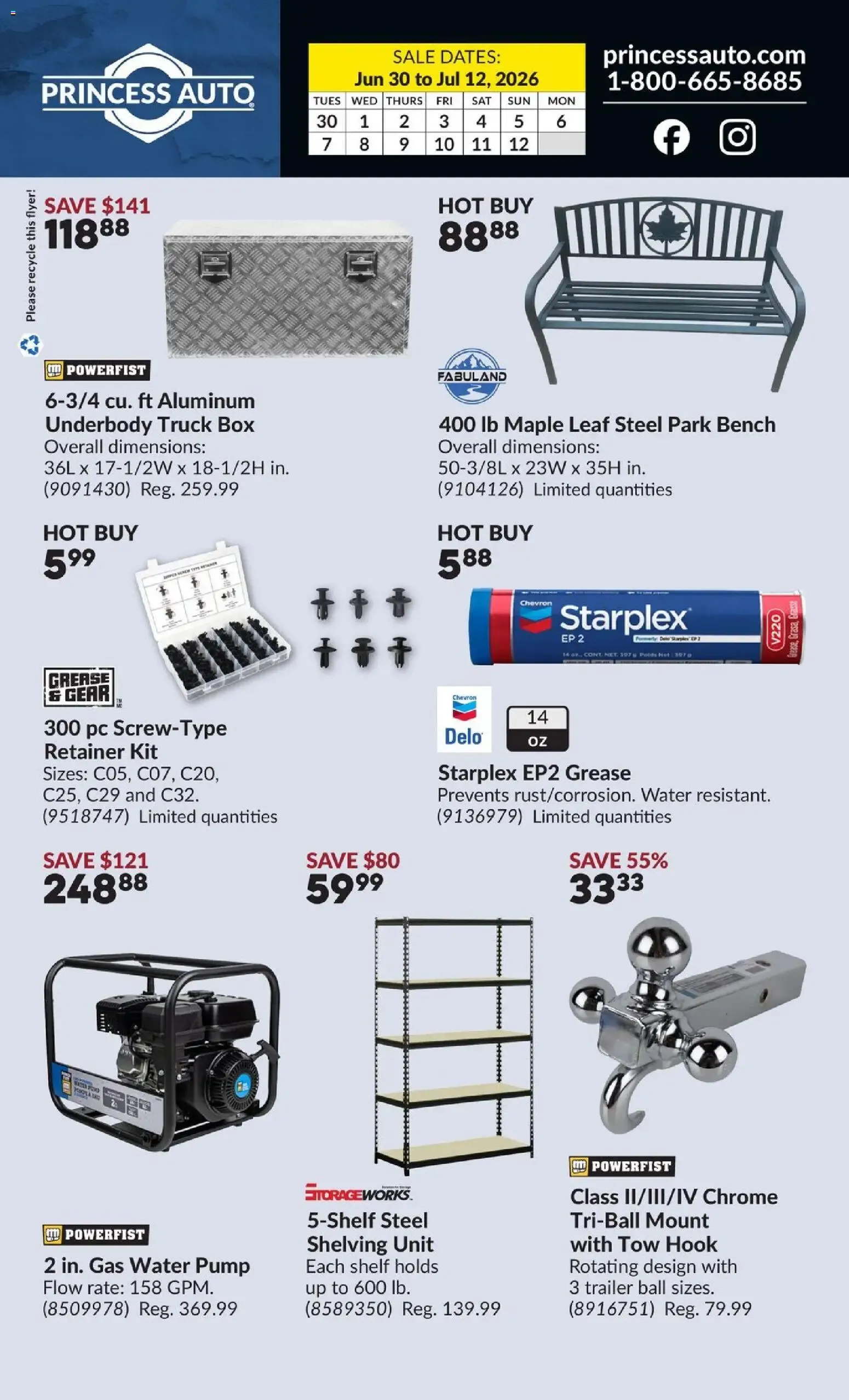 Princess Auto flyer - 2 Week Sale! from Jun 30, 2026 > weekly specials & deals from June 30 to July 12 2026 - flyer page 2