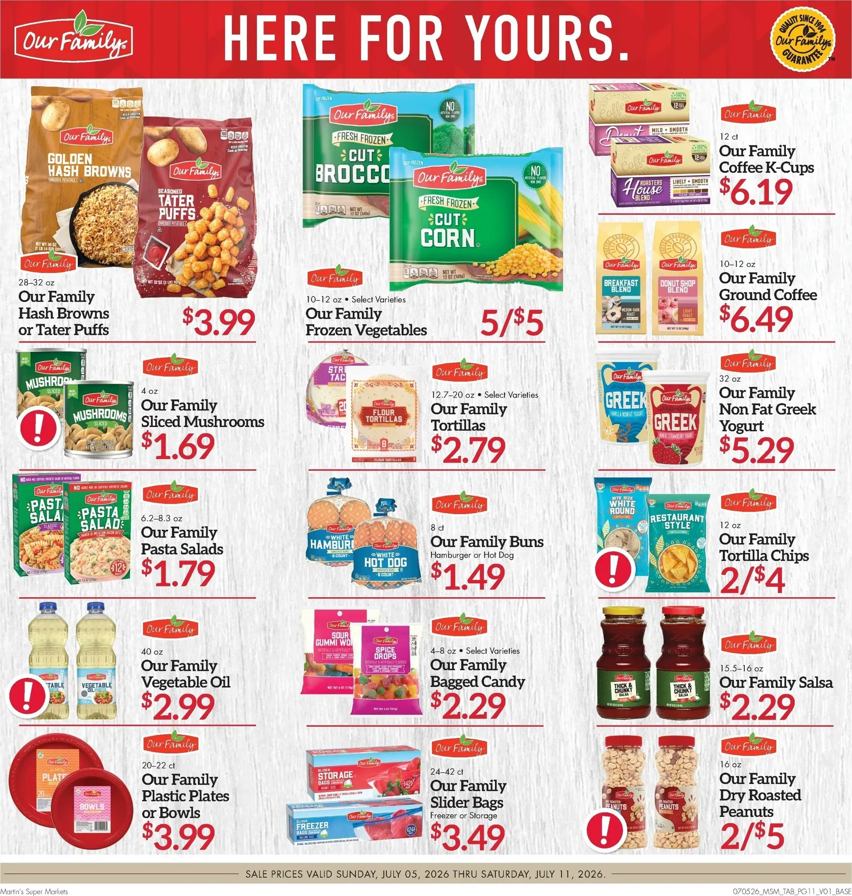 Weekly ad Current Martin's Super Markets leaflet valid from Sunday 07/05/2026 to Saturday 07/11/2026 from July 5 to July 11 2026 - Page 11
