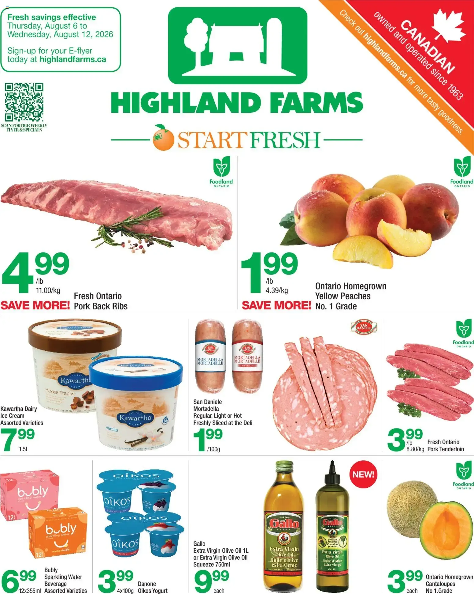 Highland Farms weekly flyer / circulaire from Aug 6, 2026 > weekly specials & deals from August 6 to August 12 2026 - flyer page 1