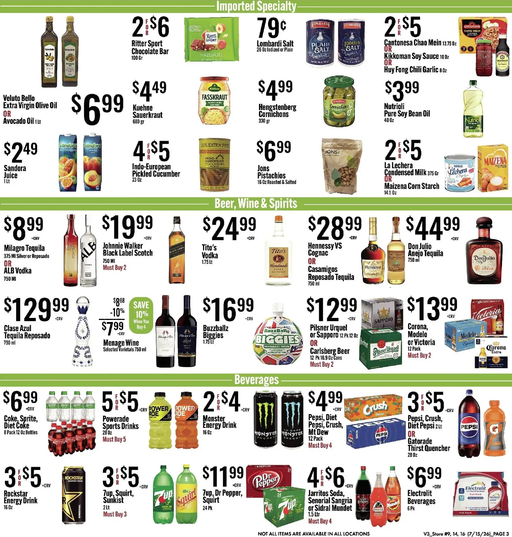 Weekly promotion Current Jons leaflet valid from Wednesday 07/15/2026 to Tuesday 07/21/2026 spanning from July 15 to July 21 2026 - Page 3 for Catalogue 365