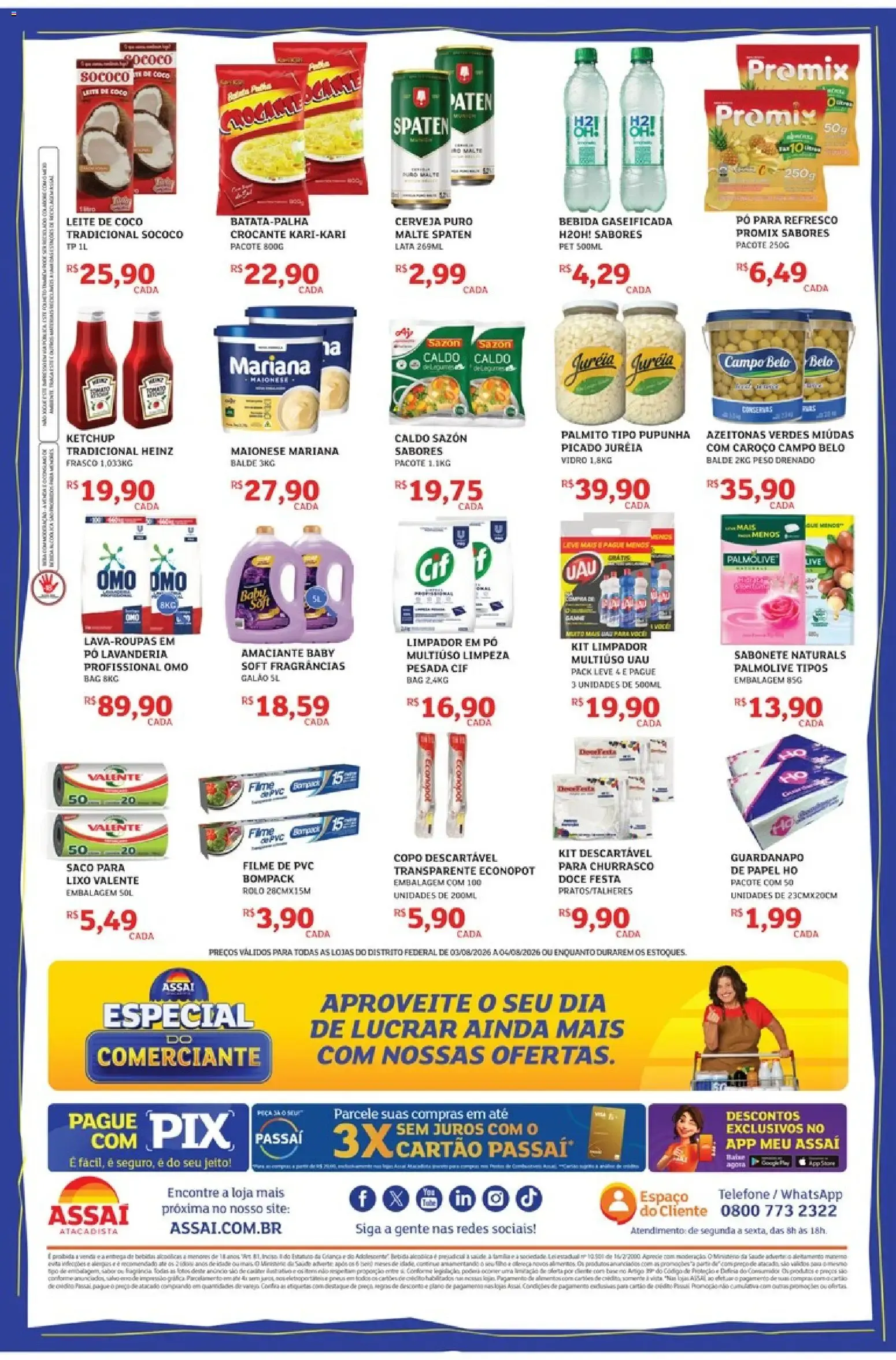 Encarte de Assaí Atacadista - Especial do Comerciante 3 de agosto até 4 de agosto 2026 - Pagina 2
