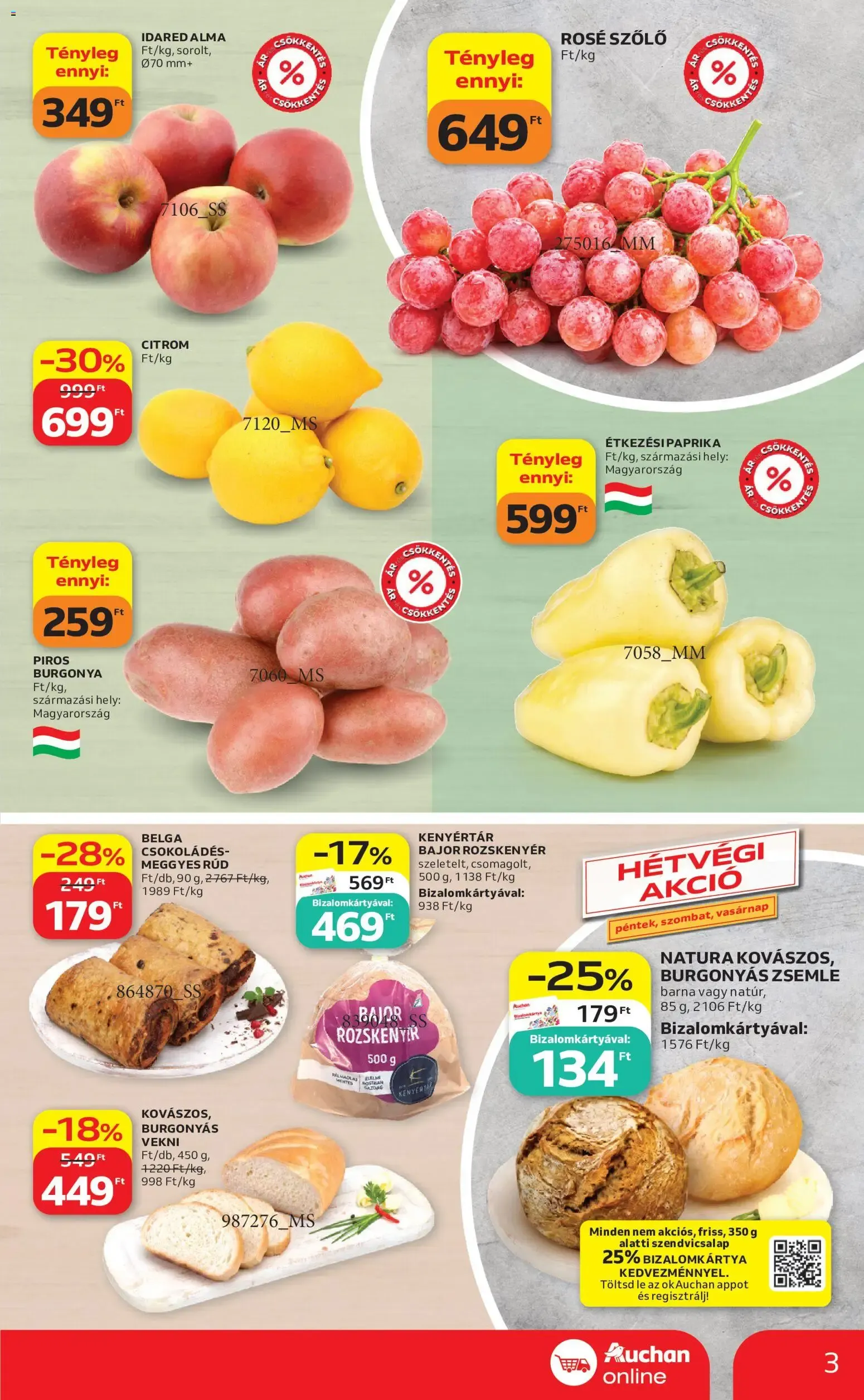 Katalógus Auchan Szupermarket akciós újság - 2026.09.24. -tól/töl > akció, lapozható szórólap 🛍️ szeptember 24.-tól szeptember 30.-ig 2026. - Oldal 3