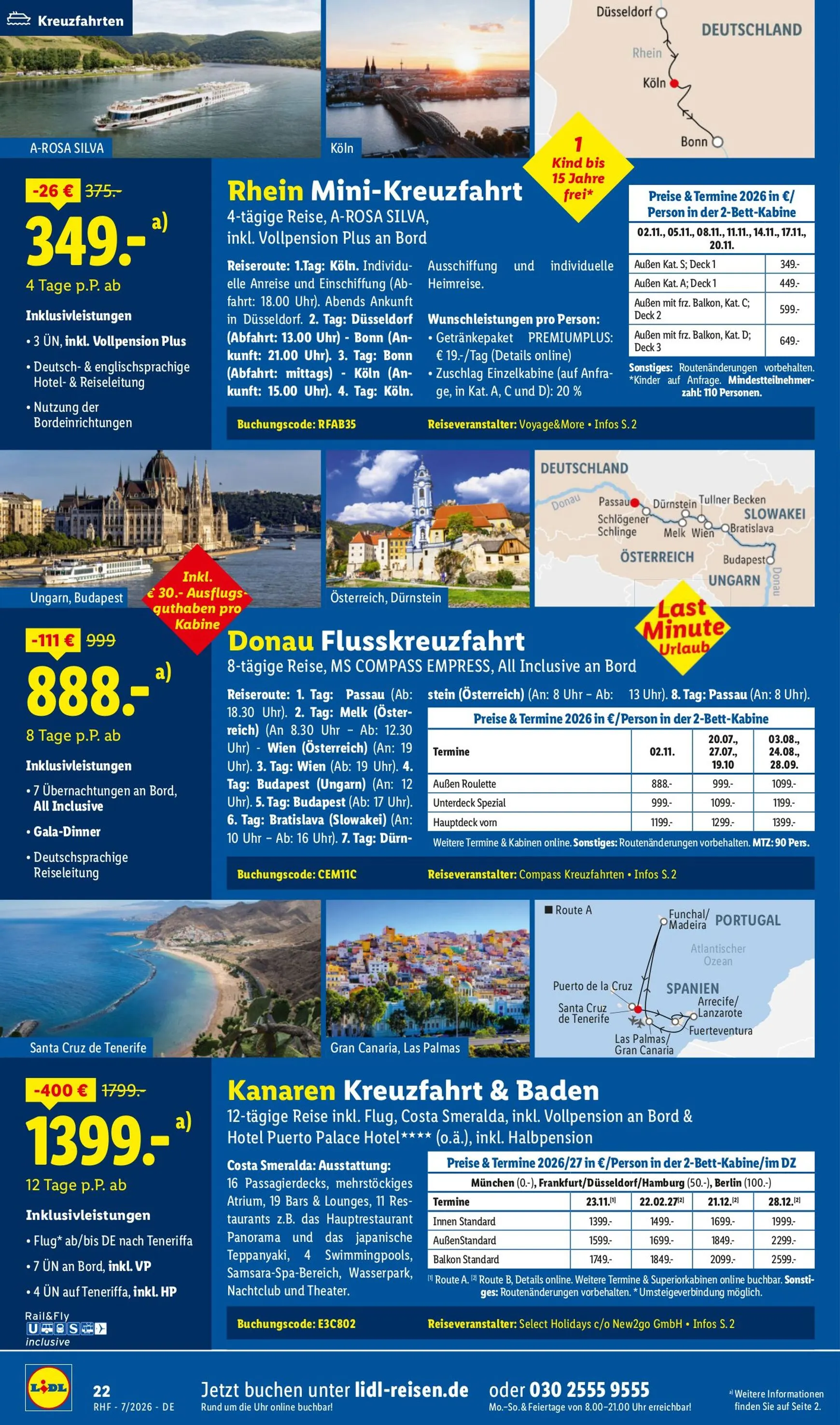 Lidl - Juli Reise-Highlights Prospekt – von Mittwoch 01.07.2026 bis Freitag 31.07.2026 von 1. Juli bis 31. Juli 2026 - Prospekt seite 22