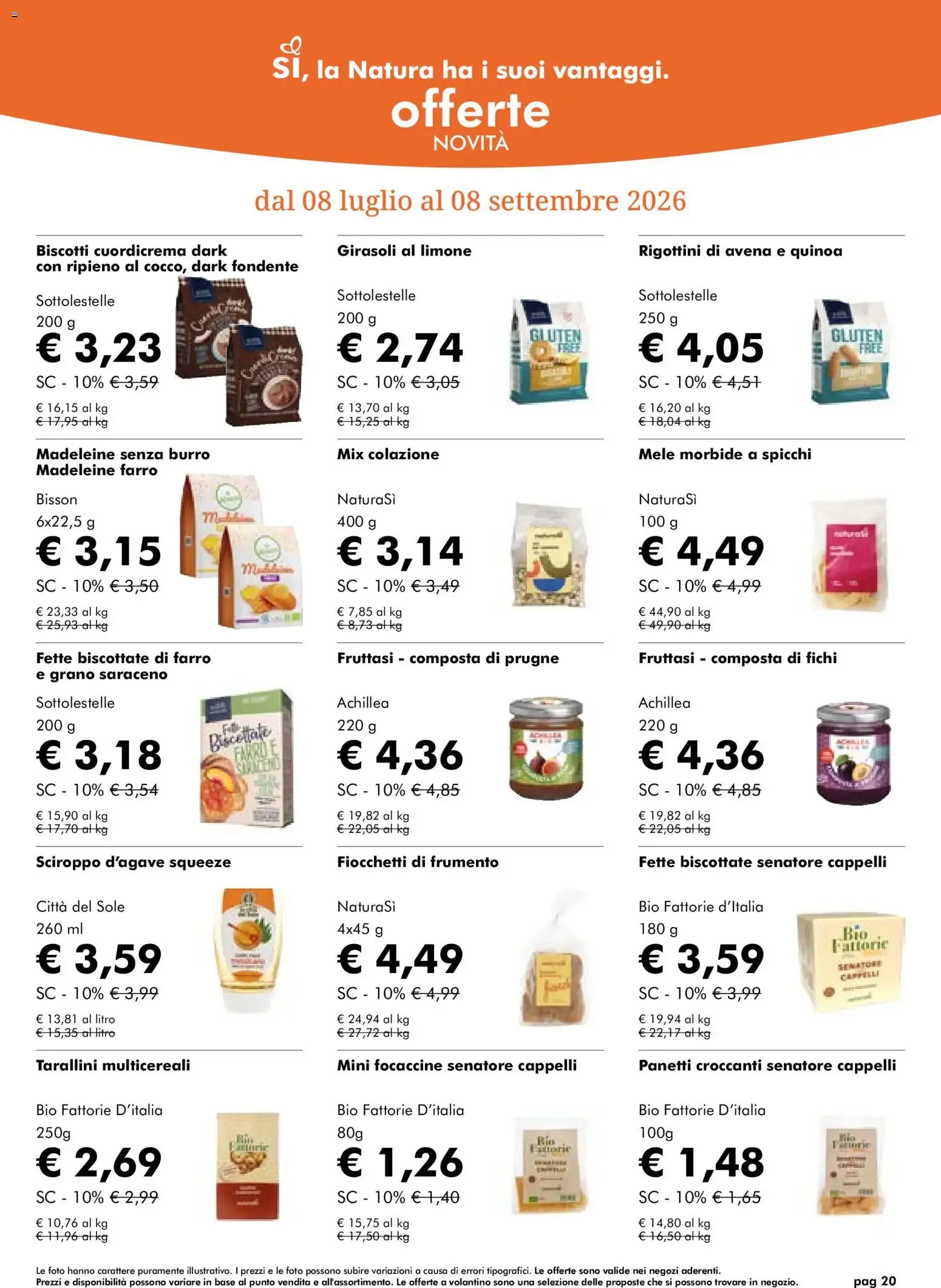 NaturaSì Offerte Luglio 2026 da 1 luglio a 31 luglio di 2026 - Pagina del volantino 20
