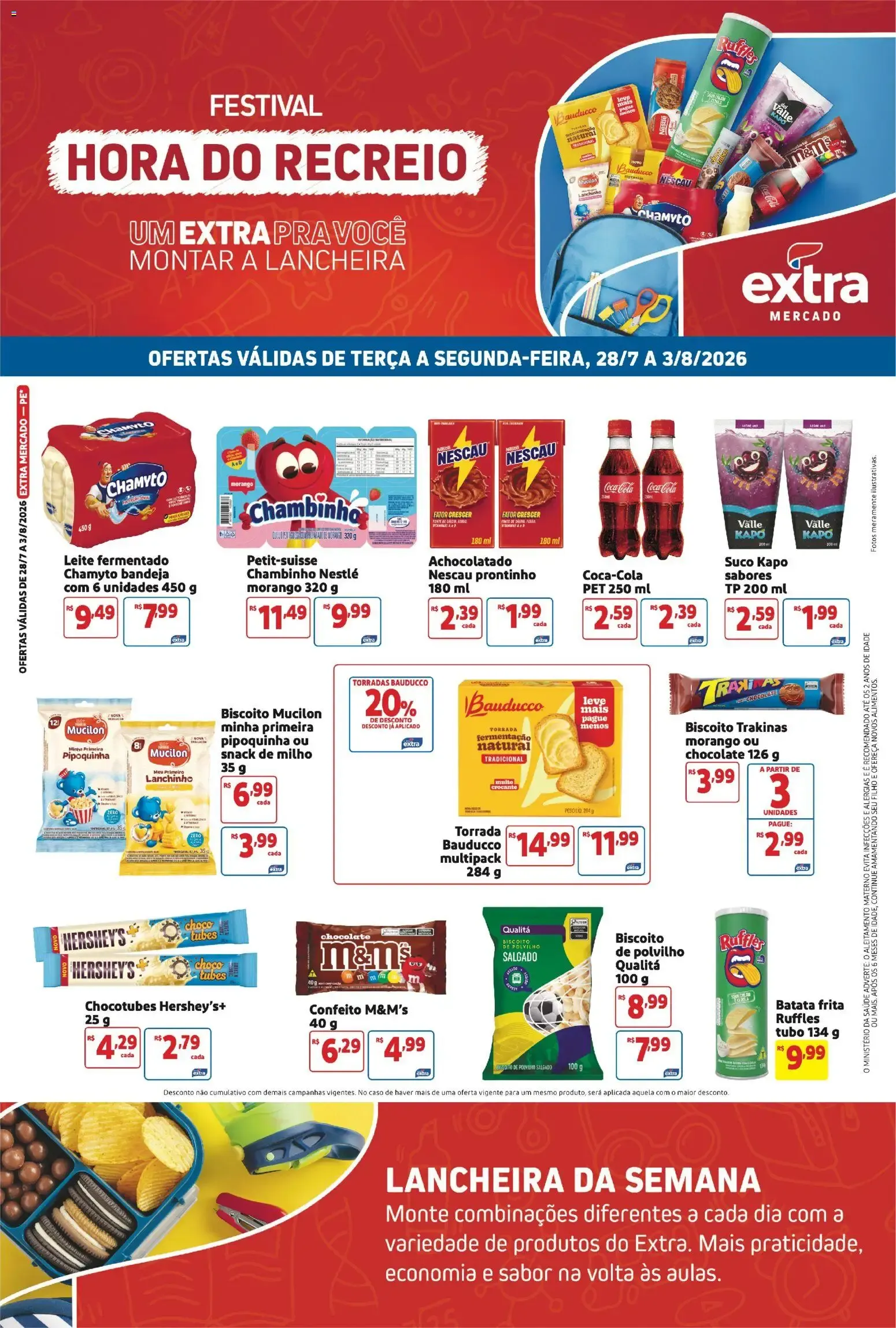 Encarte de Folheto Extra ofertas de Mercado Semanal de 28/07/2026 | Promoção 28 de julho até 3 de agosto 2026 - Pagina 5