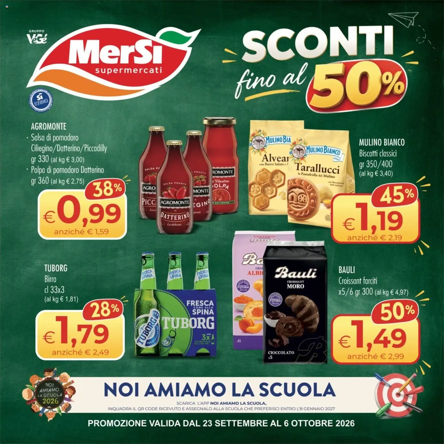 MerSi Supermercati volantino dal 23/09/2026 - online Offerte