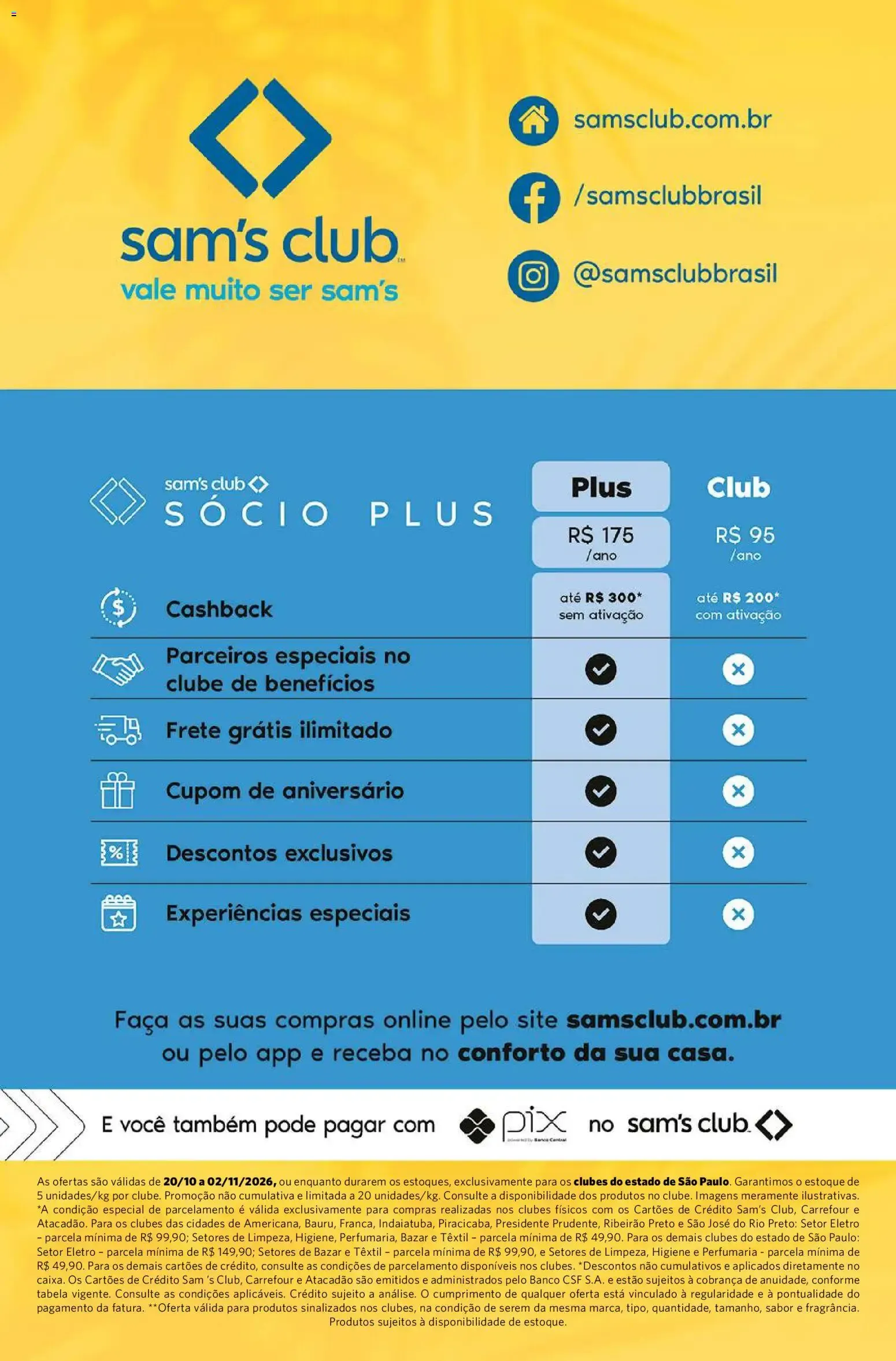 Encarte de Primavera Verão Sam's Club 20 de outubro até 2 de novembro 2026 - Pagina 8