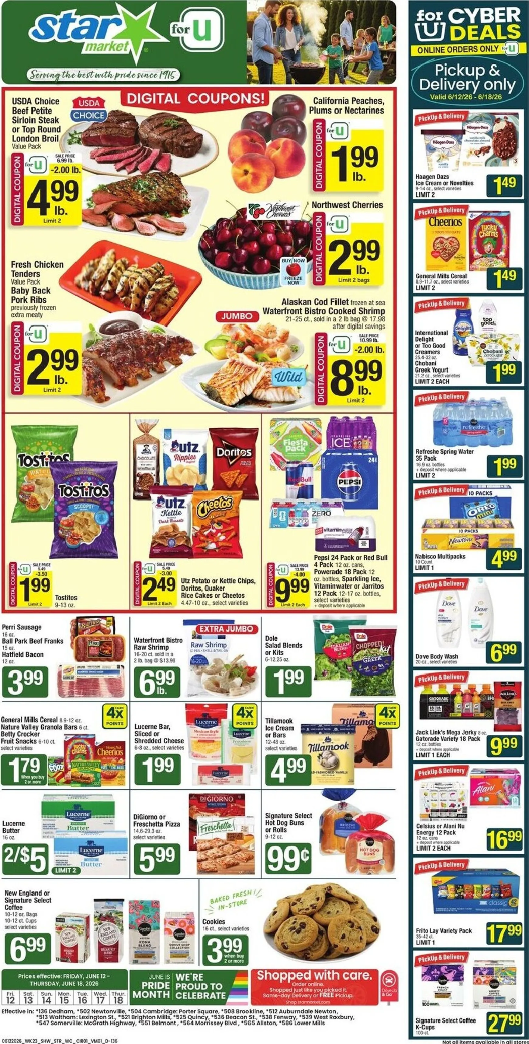 Current Star Market leaflet valid from Friday 06/12/2026 to Thursday 06/18/2026