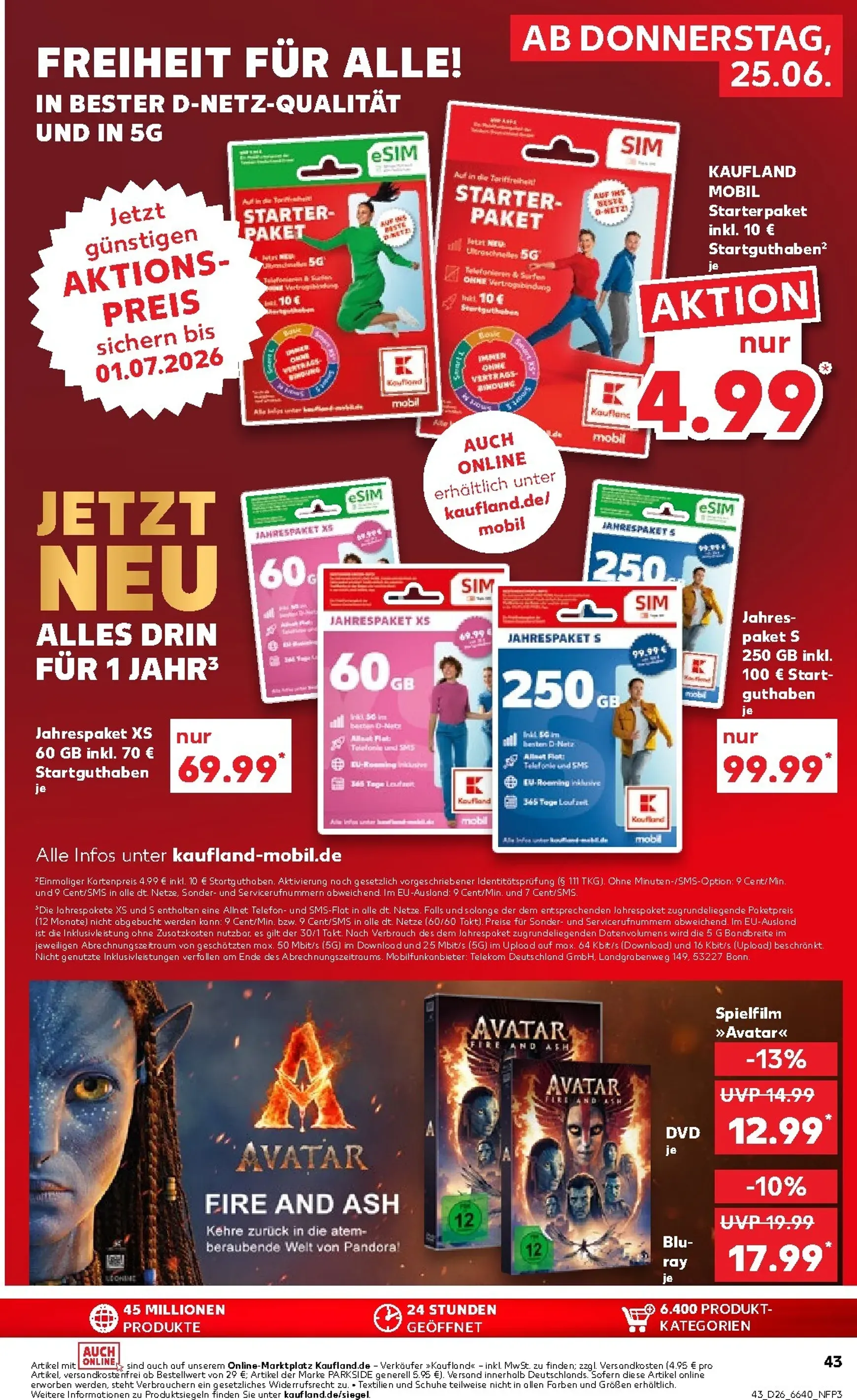 Neuer Kaufland Prospekt – von Donnerstag 25.06.2026 bis Mittwoch 01.07.2026 von 25. Juni bis 1. Juli 2026 - Prospekt seite 44