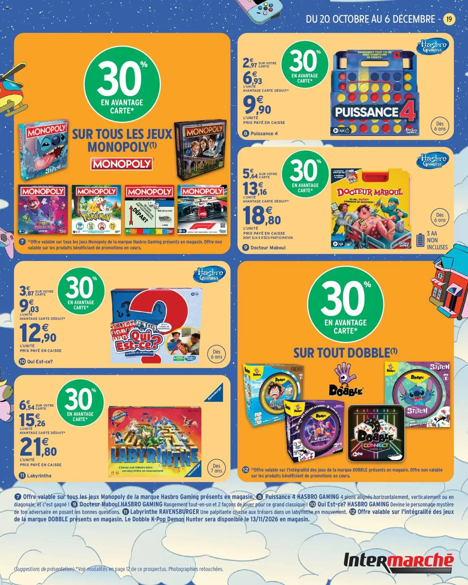 Intermarché - Découvrez les jouets de Noël à partir du 20/10/2026 - promo en ligne du 20 octobre au 6 décembre 2026 - Catalogue page 19