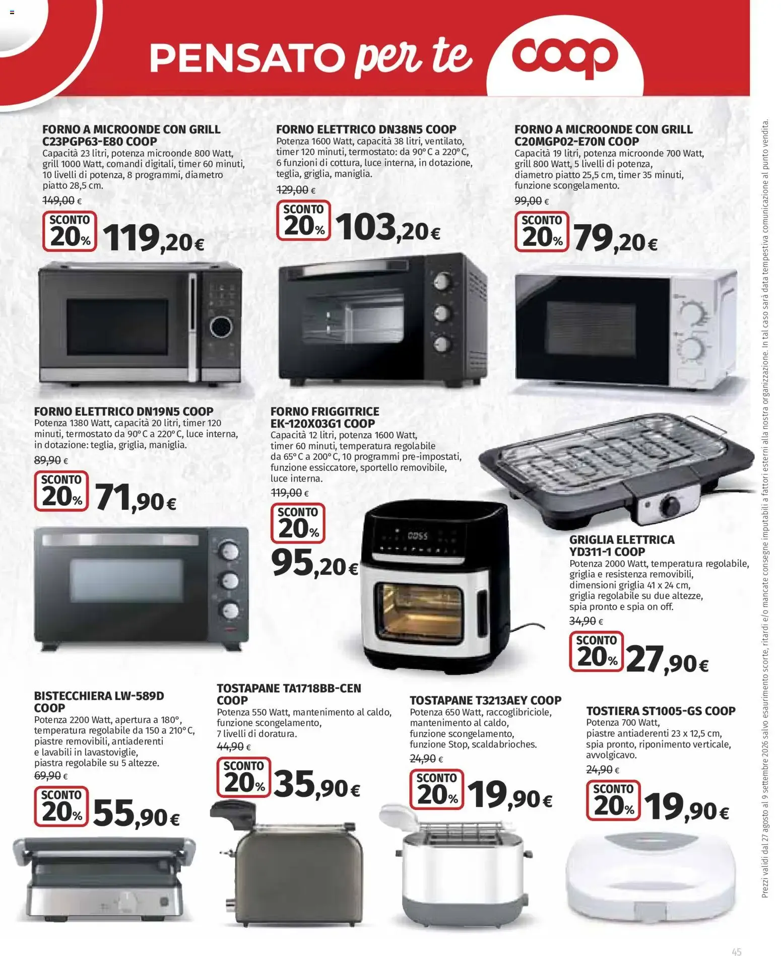 Volantino COOP Anteprima dal 27/08/2026 > NUOVO Promozioni da 27 agosto a 9 settembre di 2026 - Pagina del volantino 45