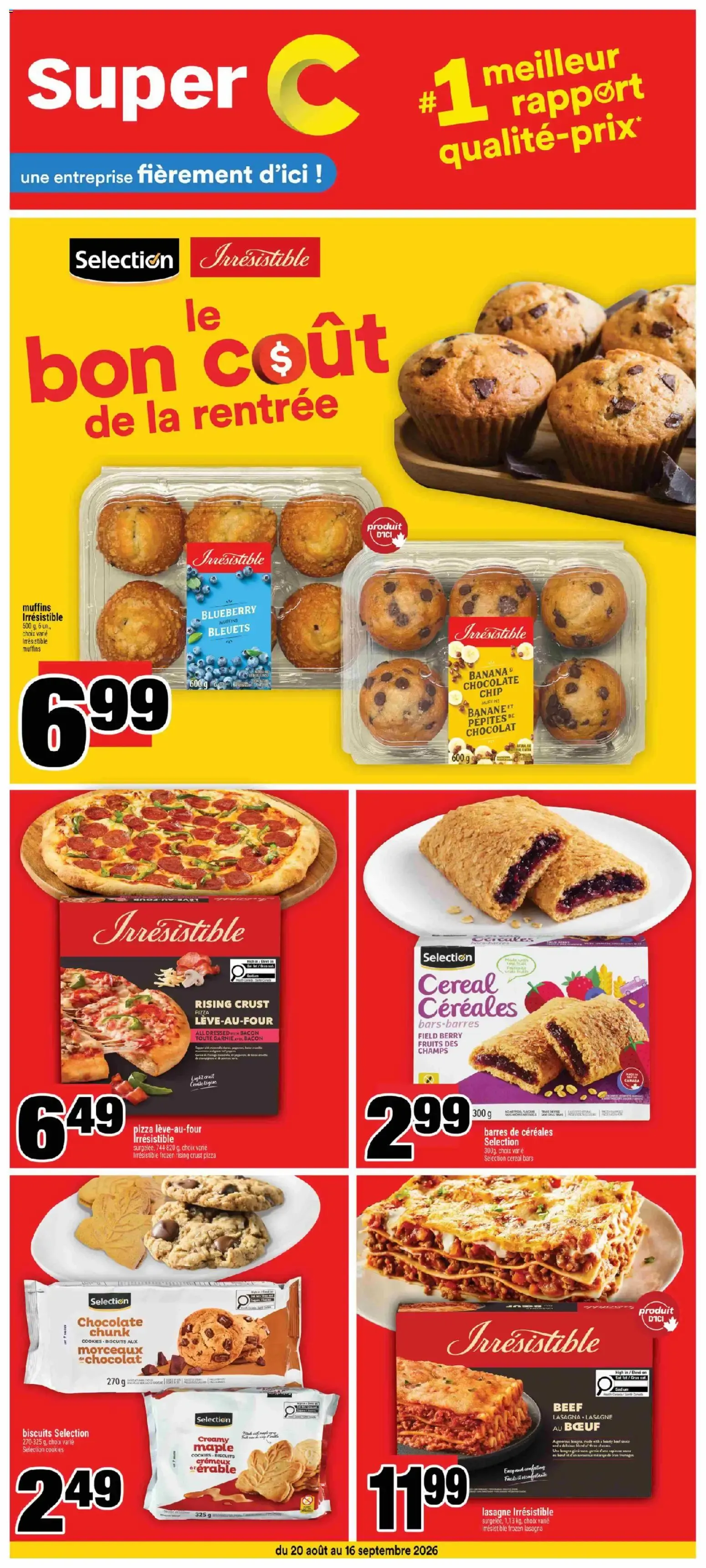 Super C circulaire - Le bon coût de la rentrée from Aug 27, 2026 > weekly specials & deals from August 20 to September 16 2026 - flyer page 1