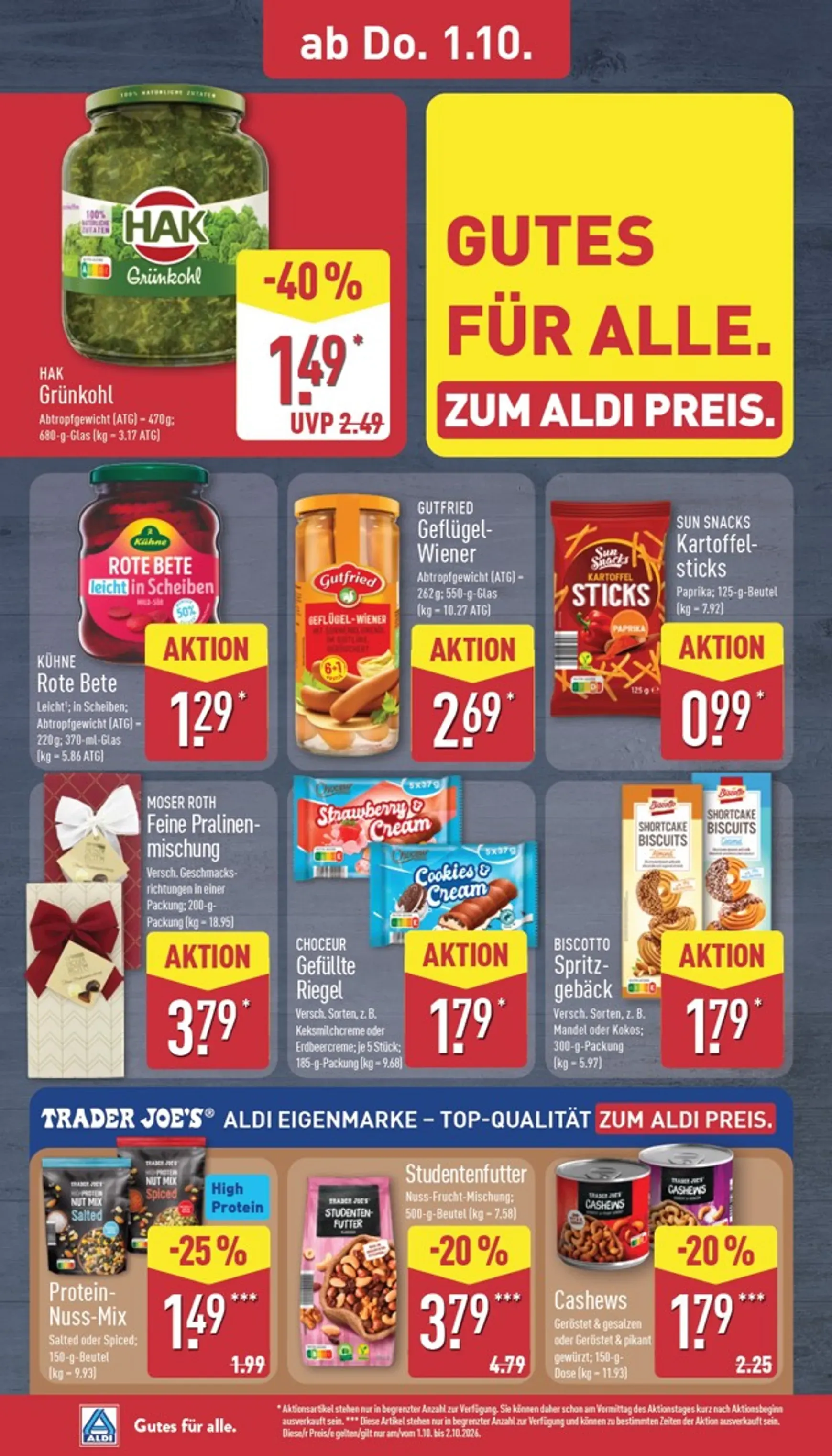 ALDI: XXL Zum Aldi Preis von 28. September bis 2. Oktober 2026 - Prospekt seite 30